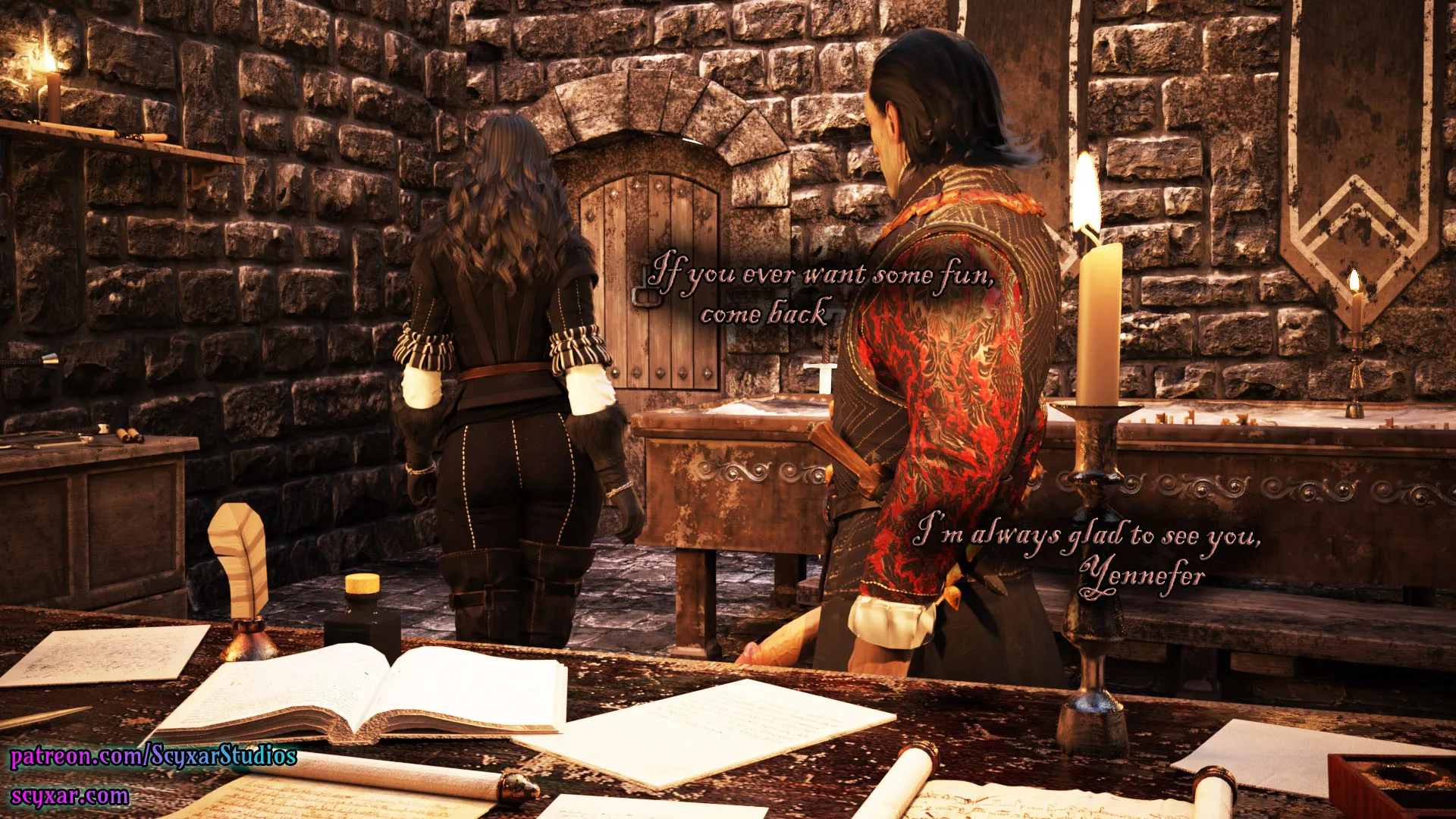 Geralt’s Transformation into Yennefer [Scyxar Studios] - 2 . Geralt’s Transformation into Yennefer - Chapter 2 - Page 57