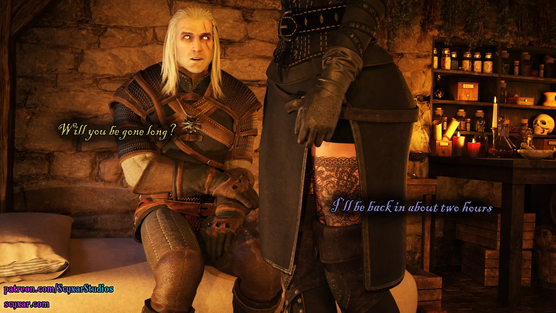 Geralt’s Transformation into Yennefer [Scyxar Studios] - 2 . Geralt’s Transformation into Yennefer - Chapter 2 - Page 63