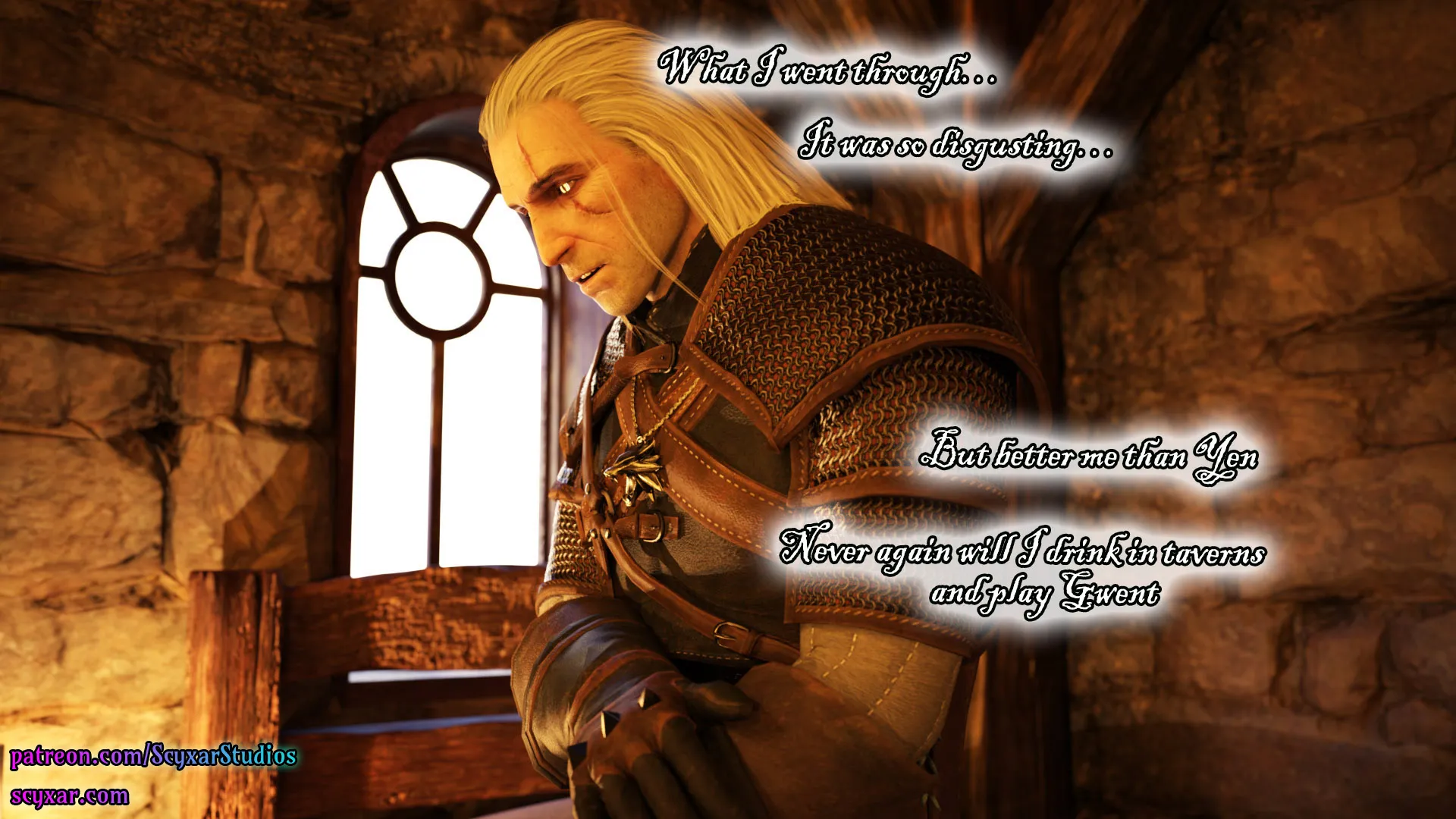 Geralt’s Transformation into Yennefer [Scyxar Studios] - 2 . Geralt’s Transformation into Yennefer - Chapter 2 - Page 64