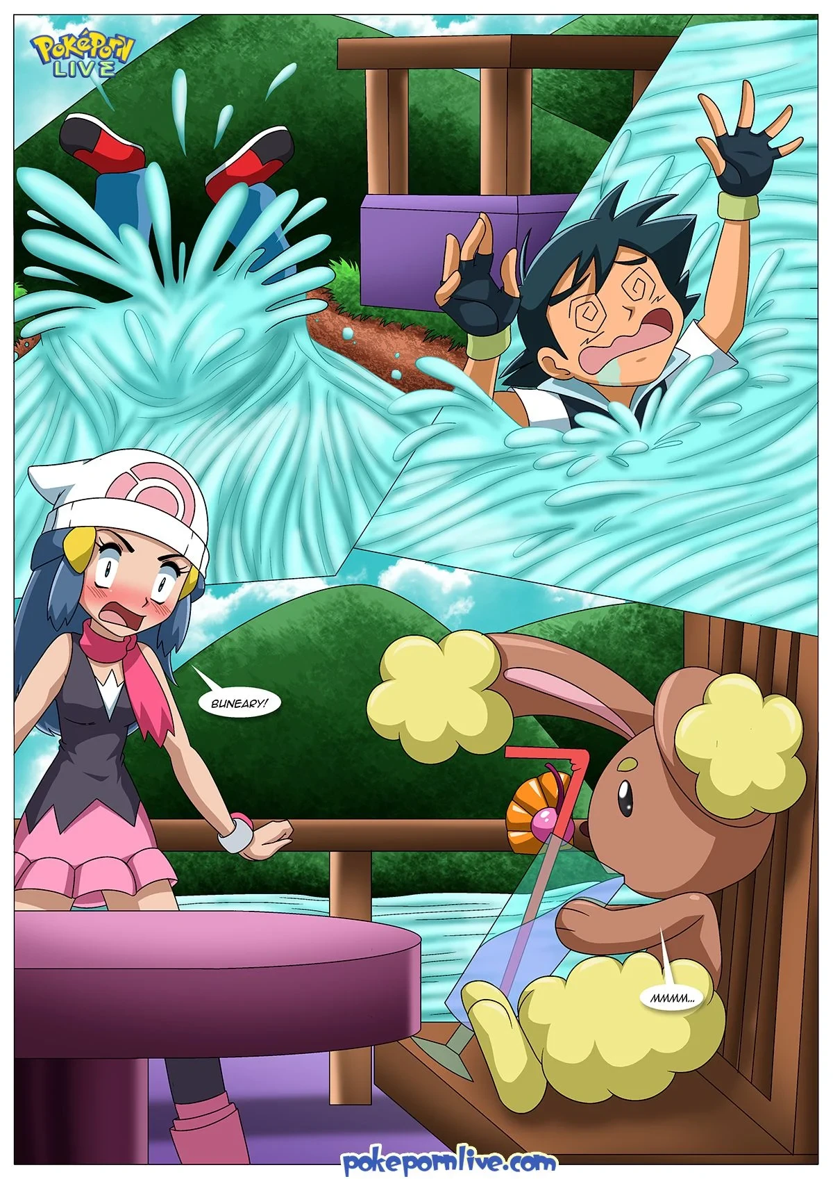 Double Hit (Pokemon) [Palcomix] - 1 . Double Hit - (Pokemon) [Palcomix] - Page 4