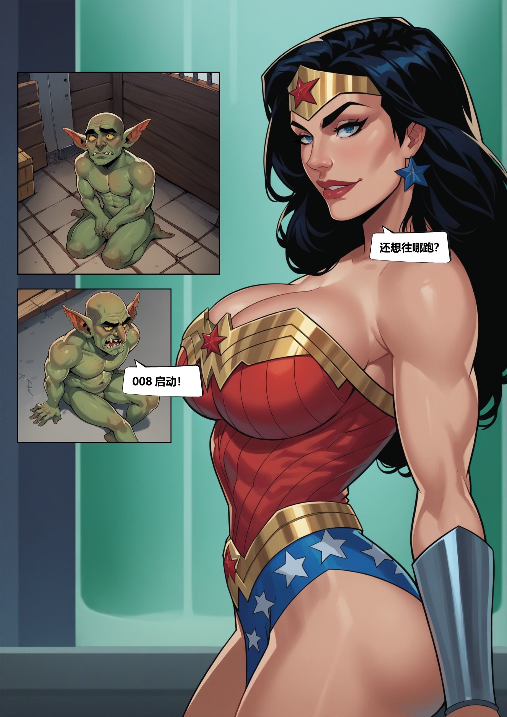 Wonder Woman with Goblins and Robots - 1. Wonder Woman with Goblins and Robots [Grazieeeee Adventure] - Page 4