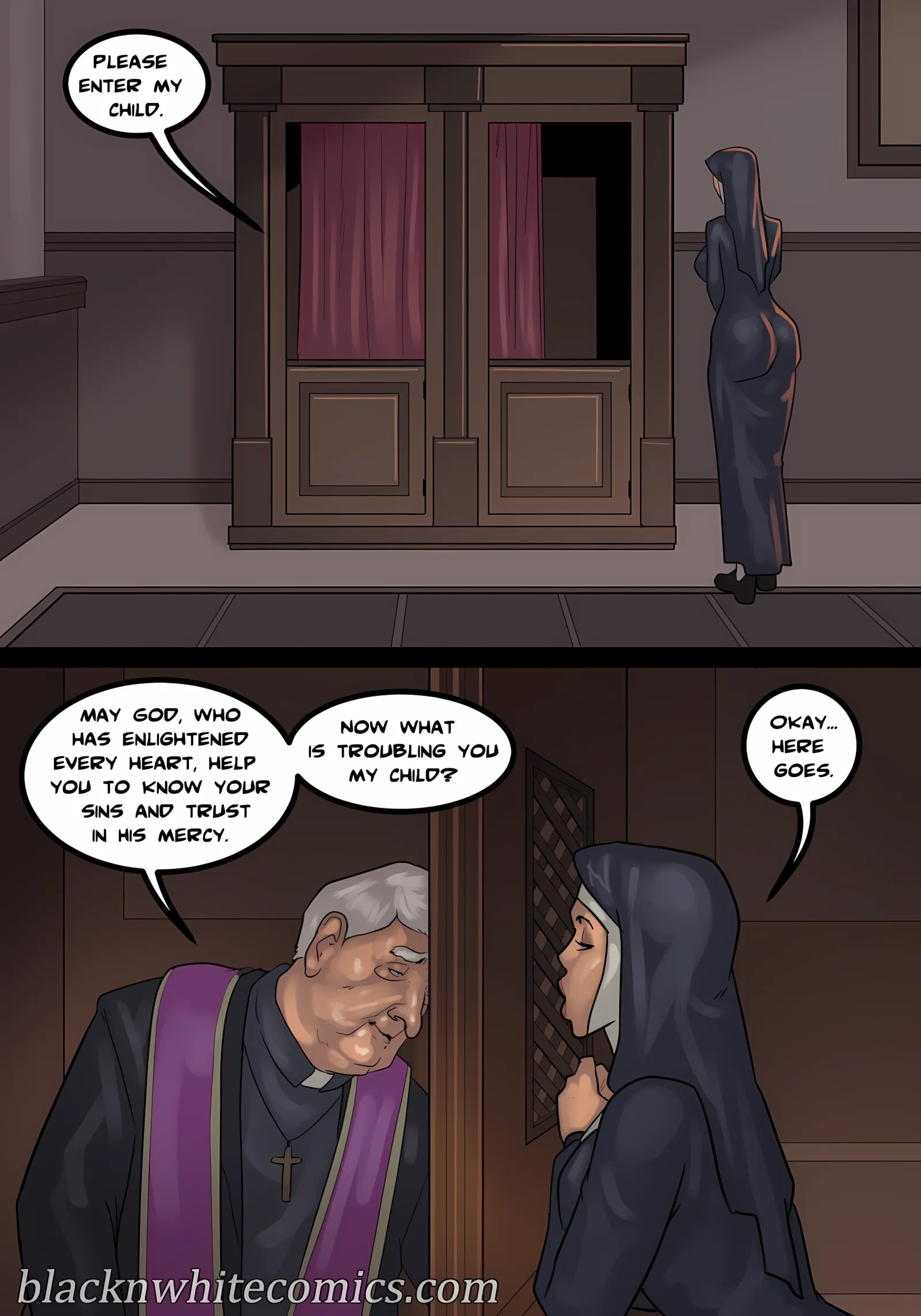 Black Devotion [BlackNWhiteComics] - 1 . Black Devotion - Chapter 1 - Page 105