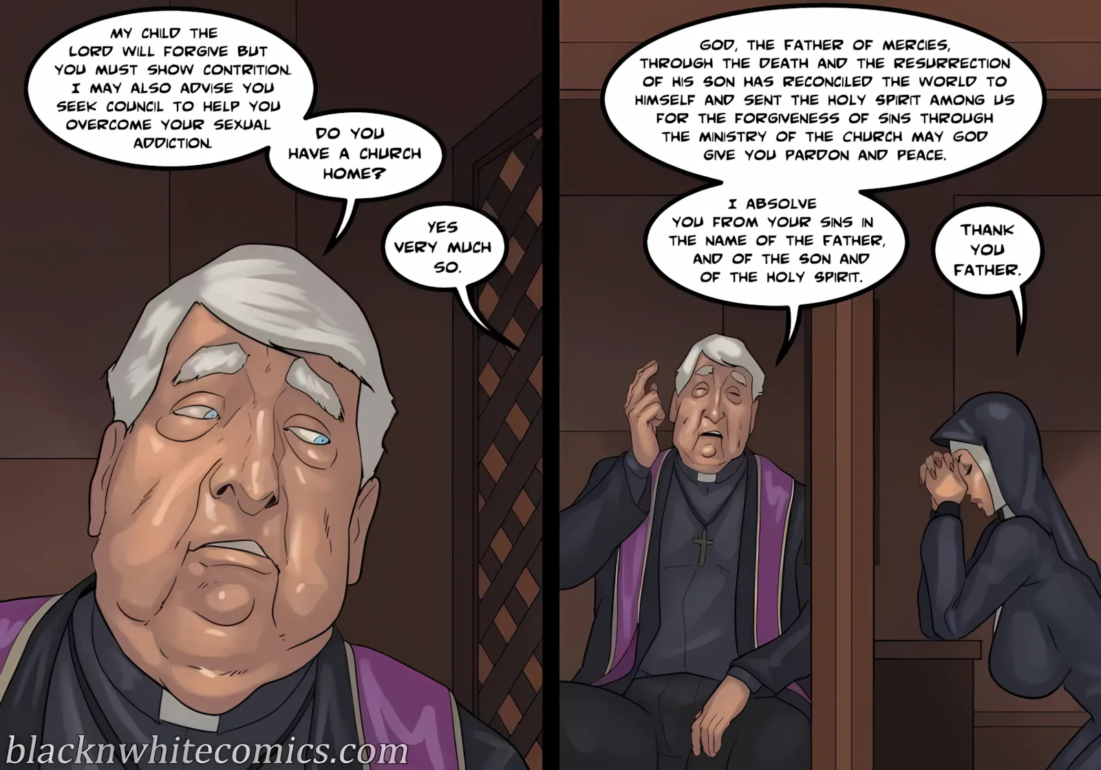 Black Devotion [BlackNWhiteComics] - 1 . Black Devotion - Chapter 1 - Page 108