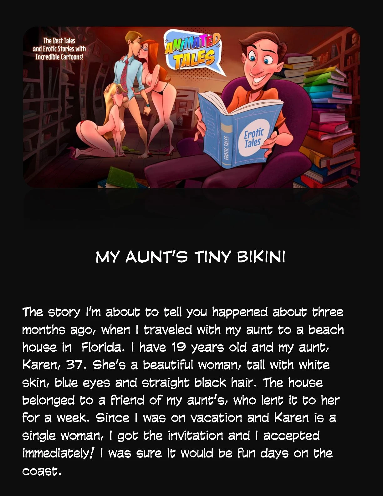 Animated Tales [WC | TF] - MY AUNT'S TINY BIKINI - Page 1