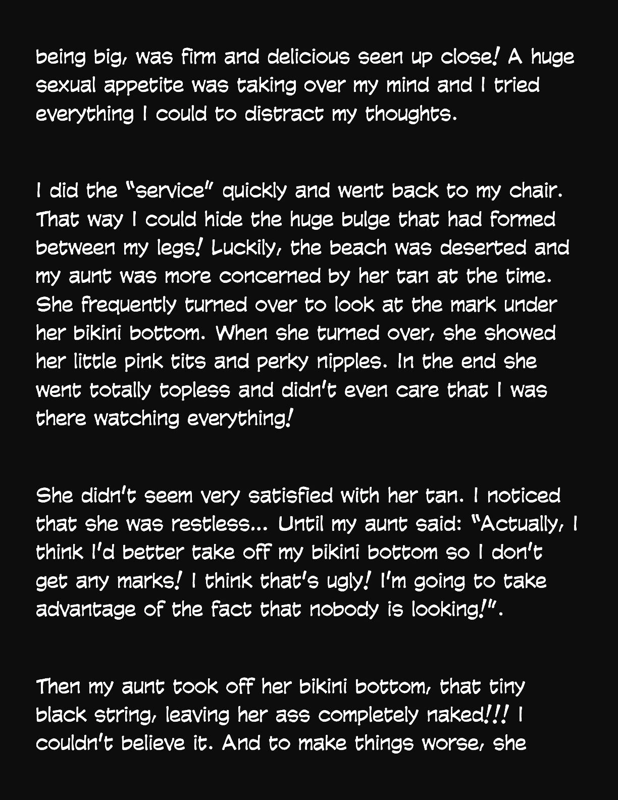 Animated Tales [WC | TF] - MY AUNT'S TINY BIKINI - Page 4