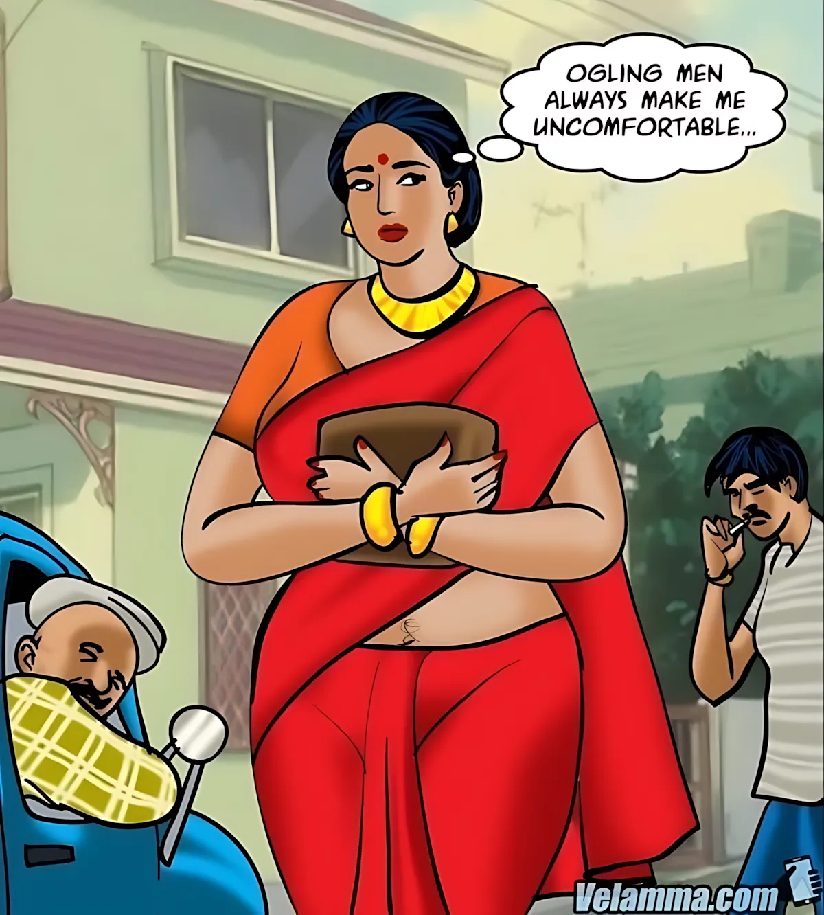 Velamma All Episodes Comics - 65 . Velamma - Episode 65 - Trapped In A Bank Vault - Page 1