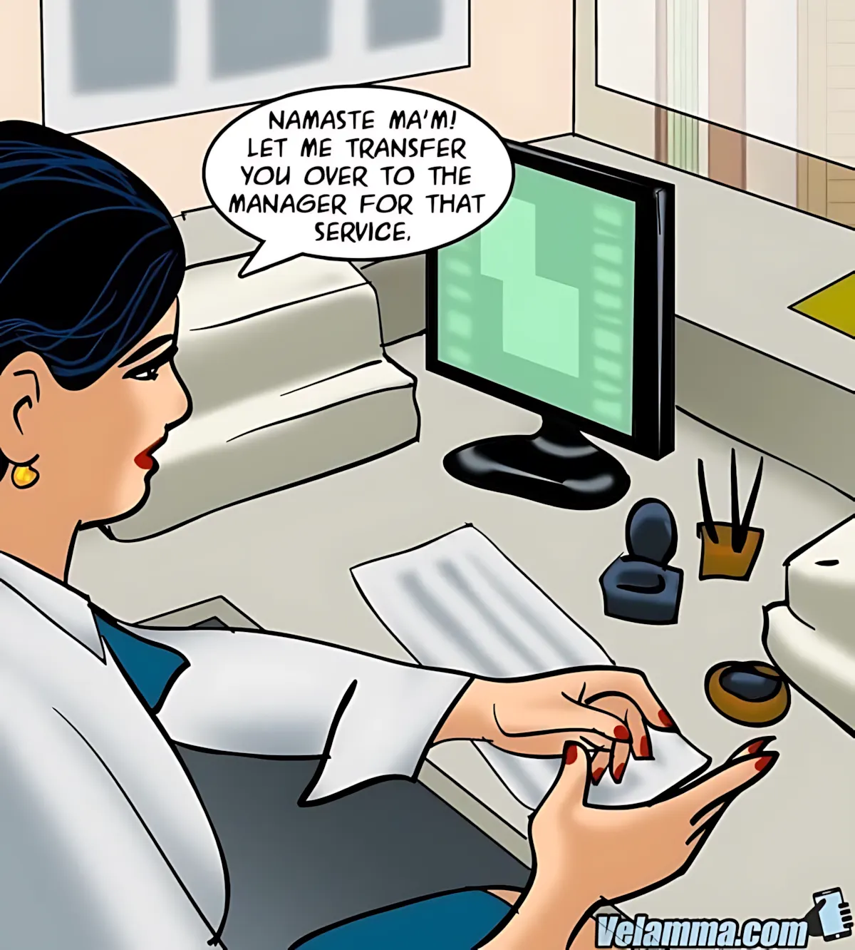 Velamma All Episodes Comics - 65 . Velamma - Episode 65 - Trapped In A Bank Vault - Page 4