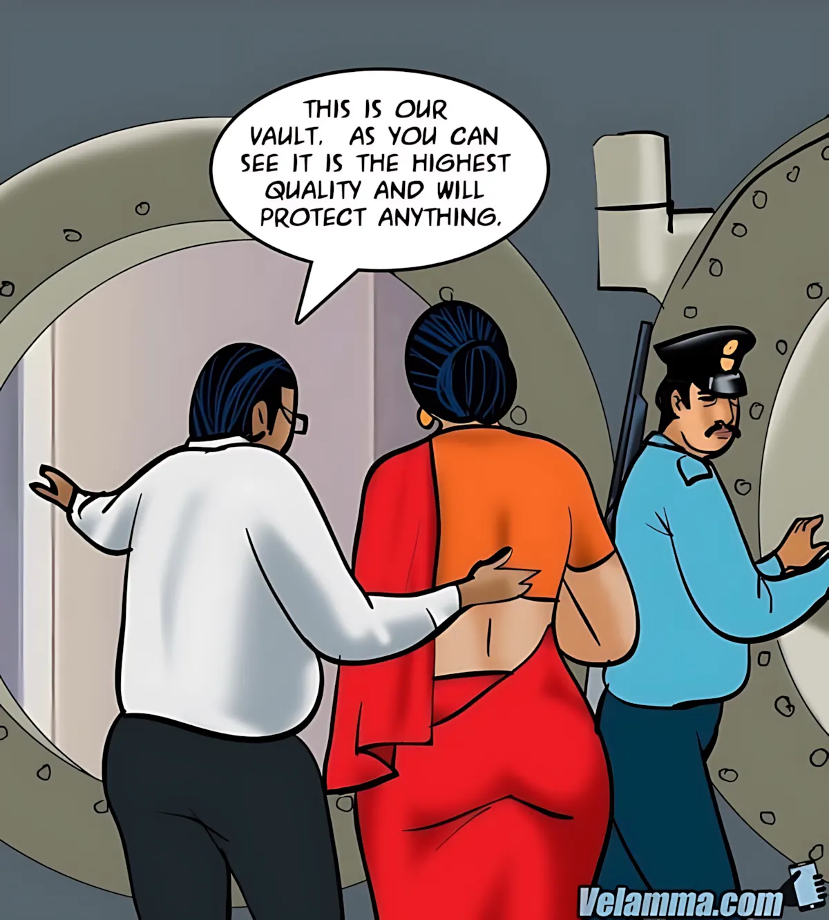 Velamma All Episodes Comics - 65 . Velamma - Episode 65 - Trapped In A Bank Vault - Page 9