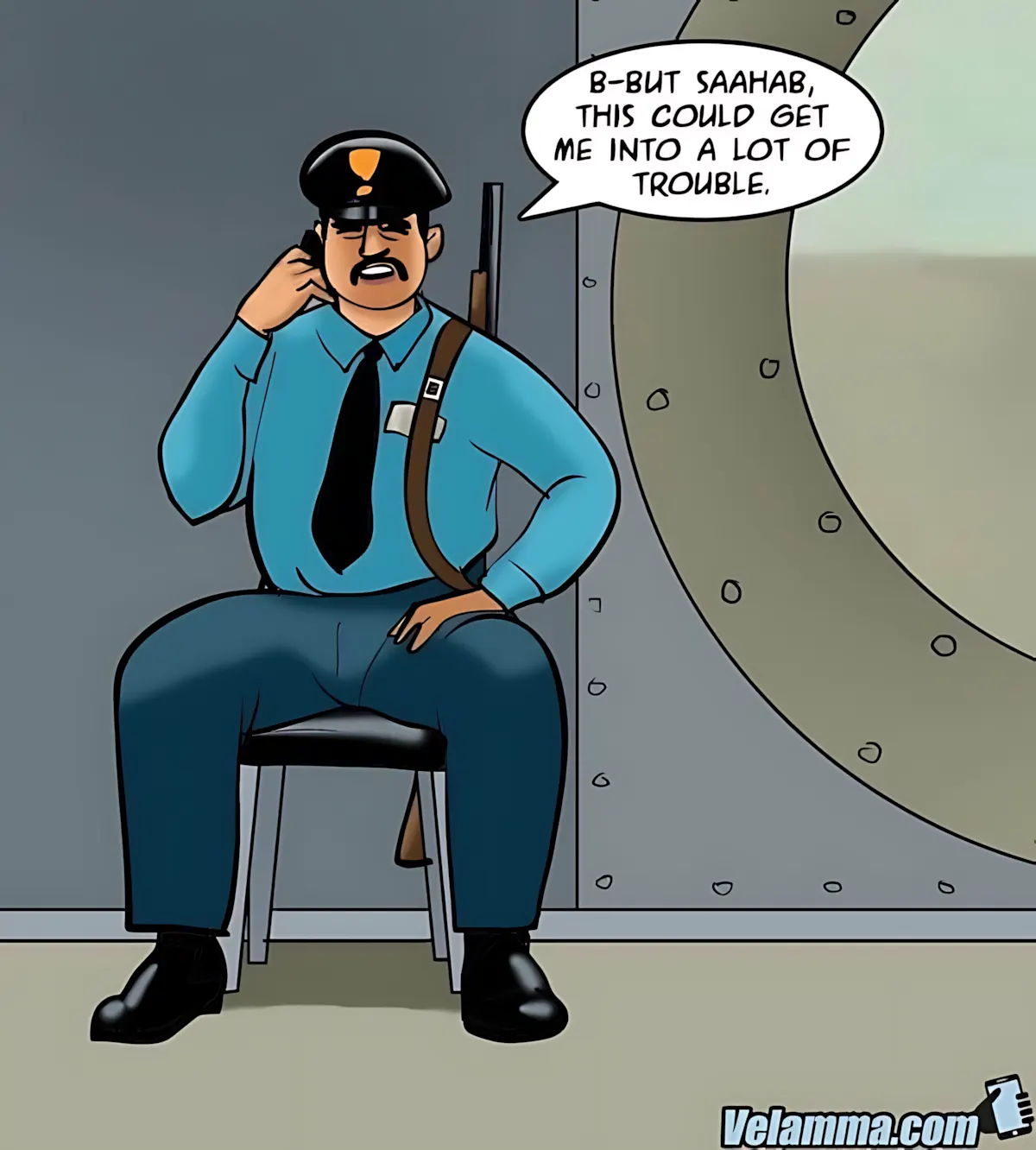 Velamma All Episodes Comics - 65 . Velamma - Episode 65 - Trapped In A Bank Vault - Page 17