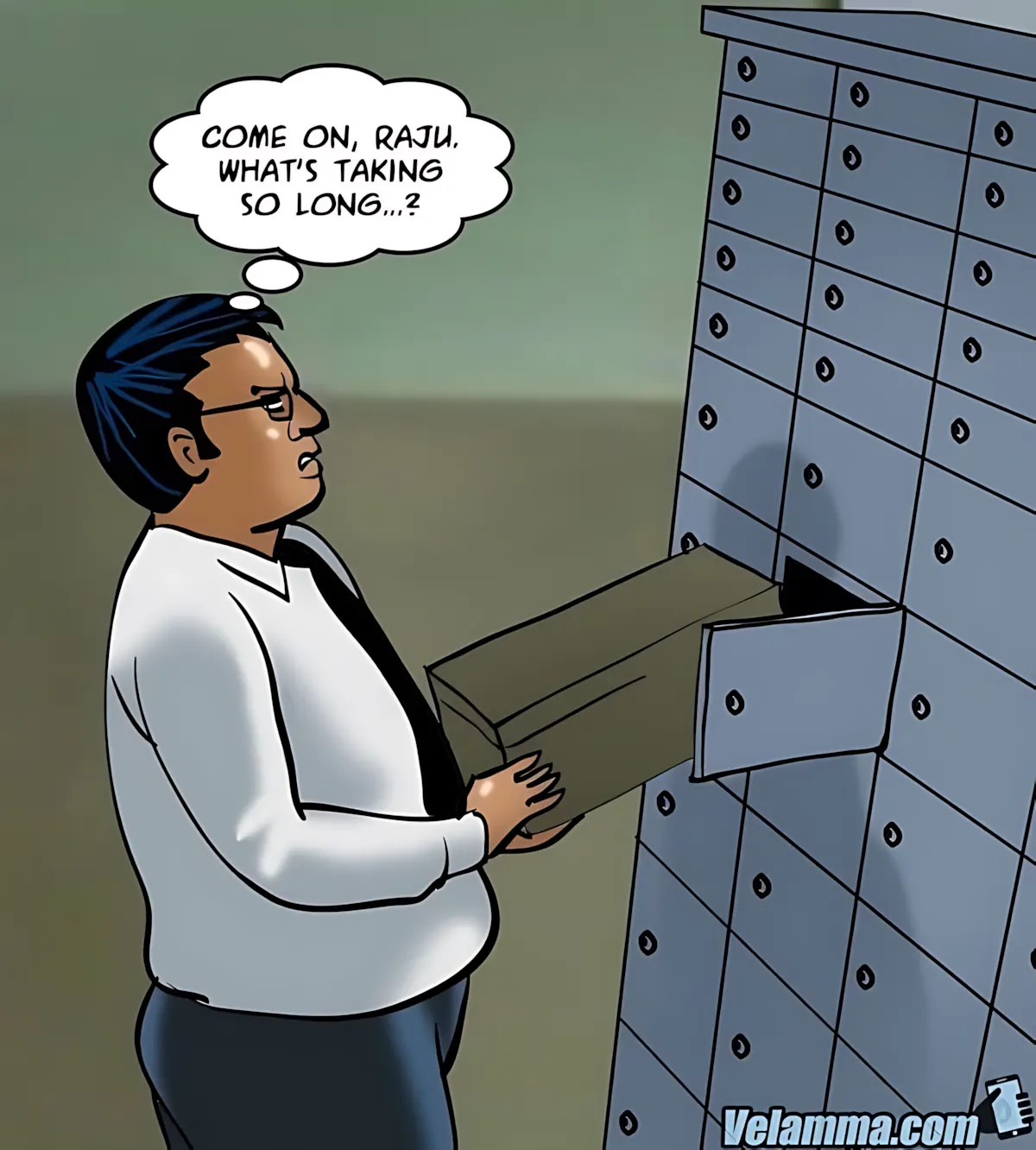 Velamma All Episodes Comics - 65 . Velamma - Episode 65 - Trapped In A Bank Vault - Page 27