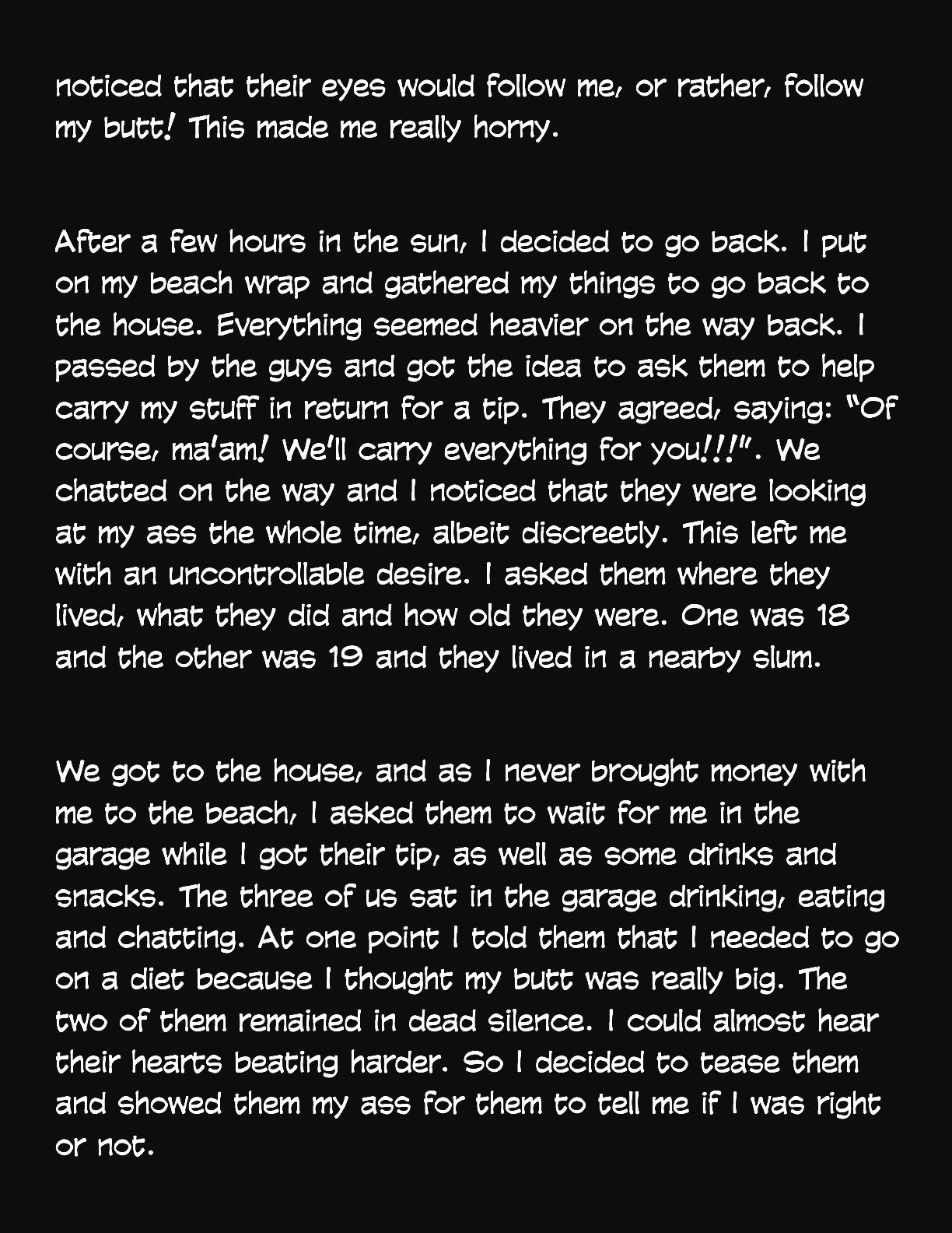 Animated Tales [WC | TF] - TWO SLUM DWELLERS FUCKED MY HUGE ASS - Page 3