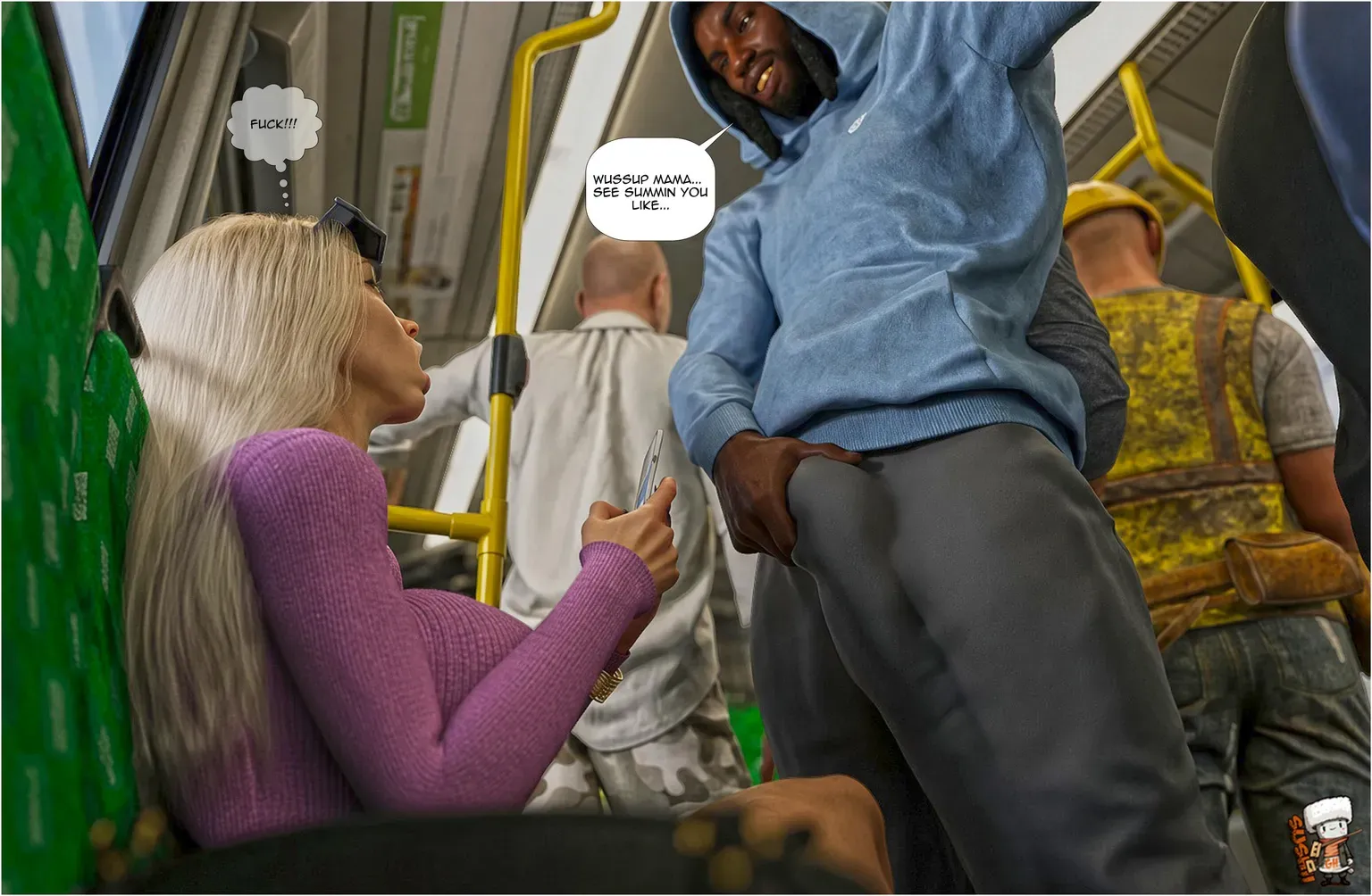 Bus Ride [GashousesushiArt] - 1 . Bus Ride - Chapter 1 - Page 7