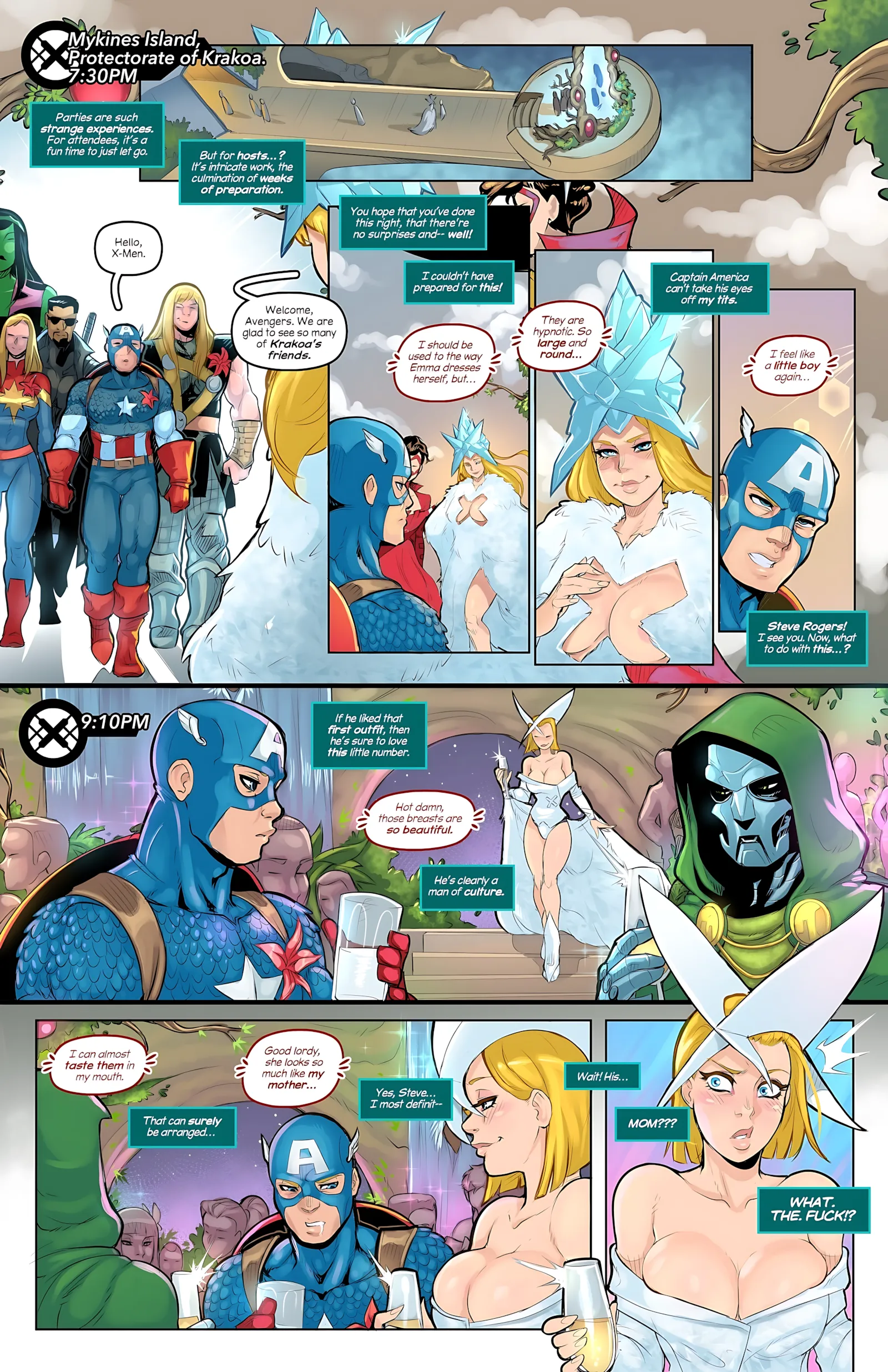 House of XXX: Oedipus Gala (X-Men , The Avengers) - 1 . House of XXX: Oedipus Gala [Tracy Scops] - Page 3