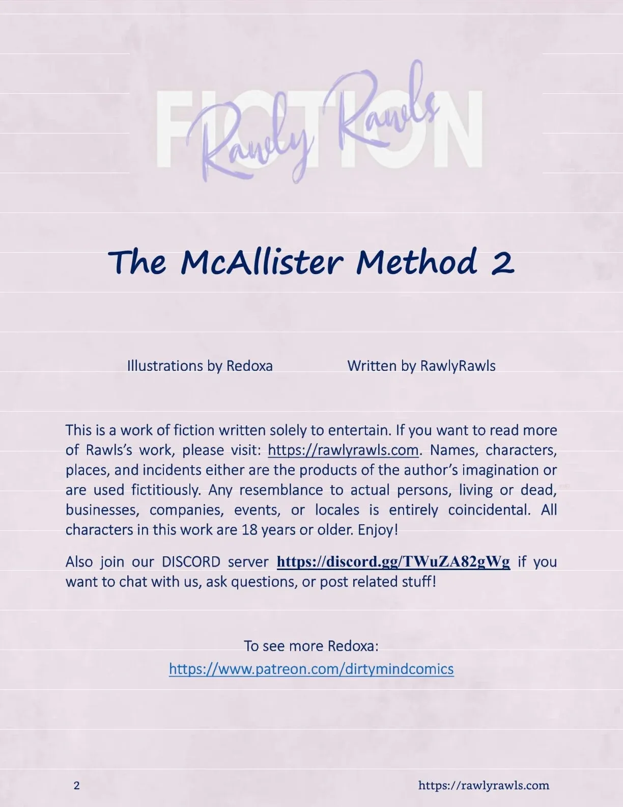 The McAllister Method [Redoxa ] - 2 . The McAllister Method [Redoxa , RawlyRawls] - Page 2