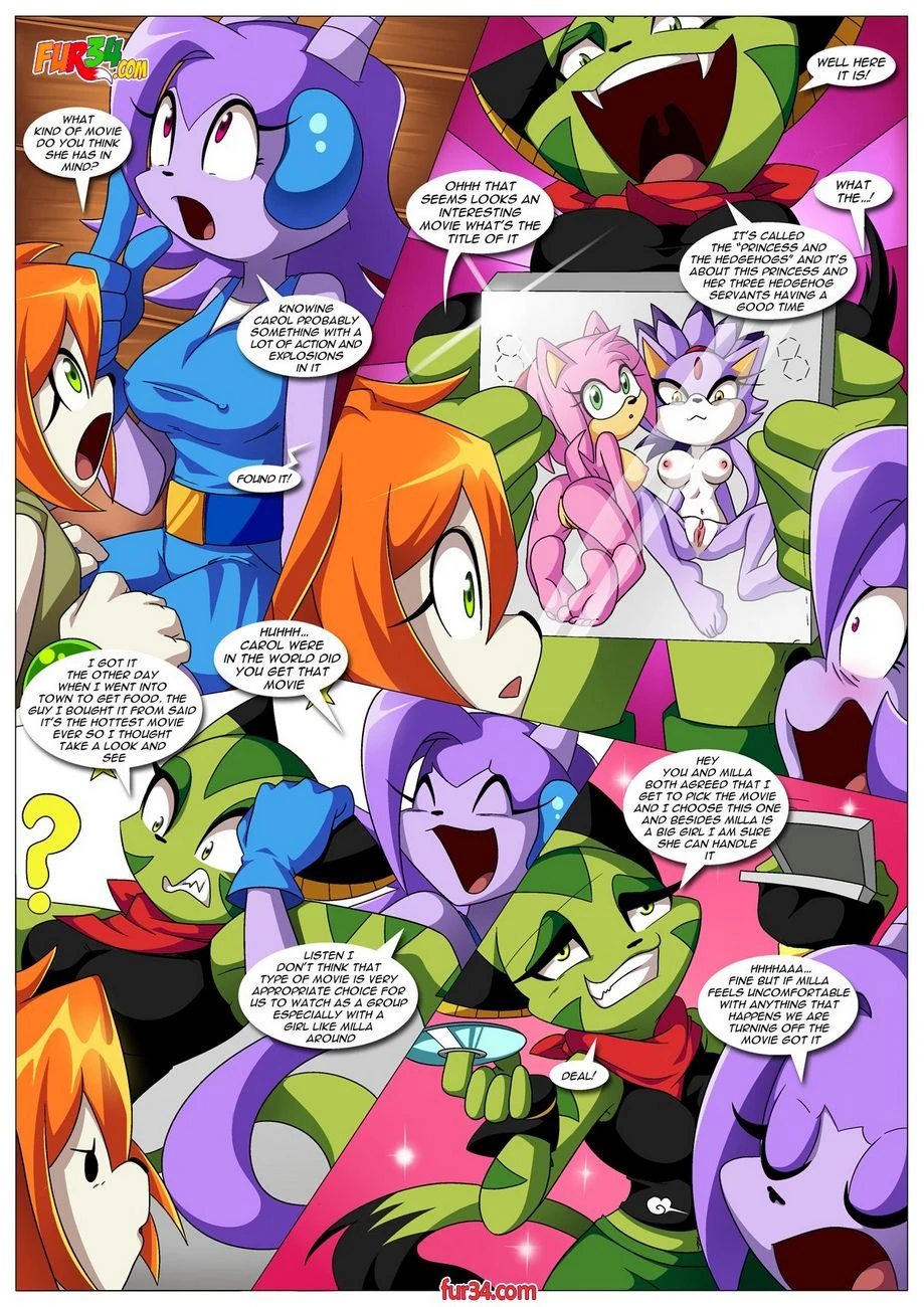 Watching A Movie With Friends (Freedom Planet) [Palcomix] - 1 . Watching A Movie With Friends - (Freedom Planet) [Palcomix] - Page 3