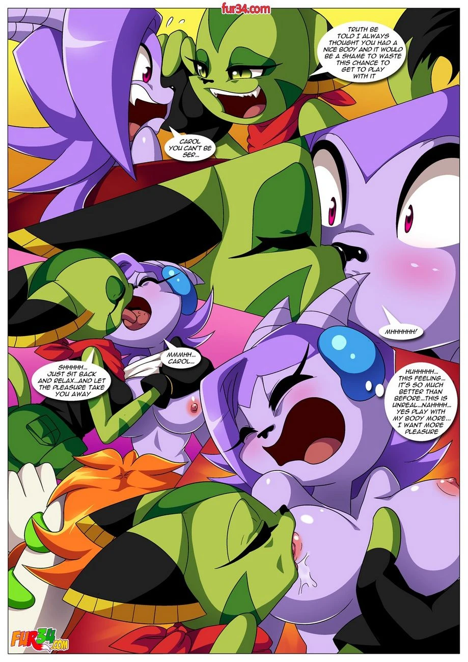 Watching A Movie With Friends (Freedom Planet) [Palcomix] - 1 . Watching A Movie With Friends - (Freedom Planet) [Palcomix] - Page 8