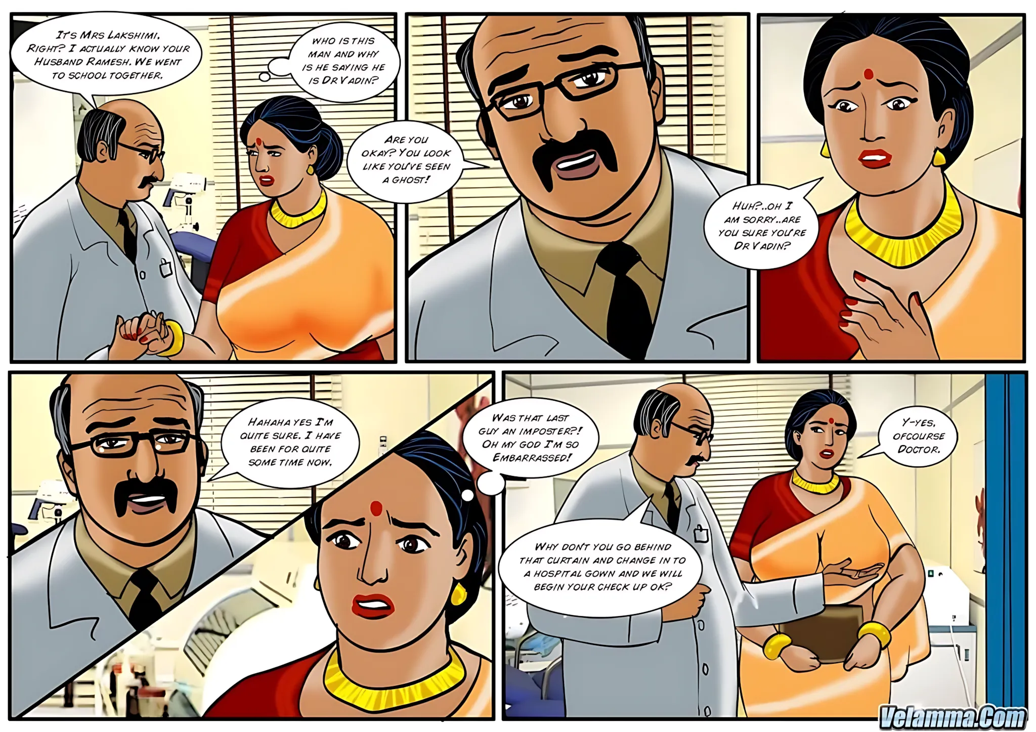 Velamma All Episodes Comics - 44 . Velamma - Episode 44 - The Real Doctor Will See You Now - Page 4