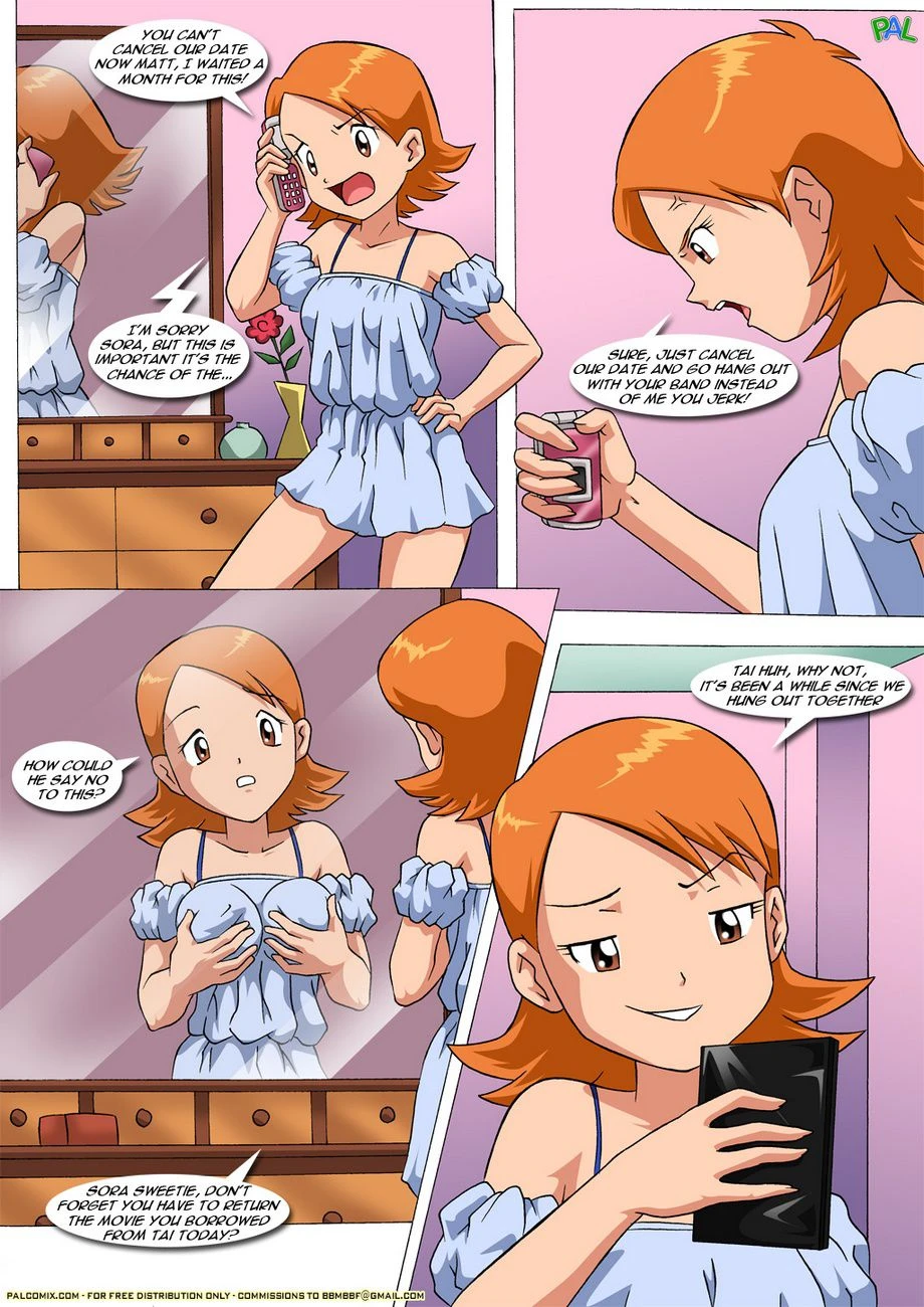 Movie Night At Tai’s (Digimon) [PalComix] - 1 . Movie Night At Tai's (Digimon) [PalComix] - Page 2