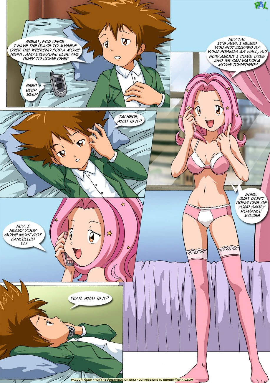 Movie Night At Tai’s (Digimon) [PalComix] - 1 . Movie Night At Tai's (Digimon) [PalComix] - Page 3