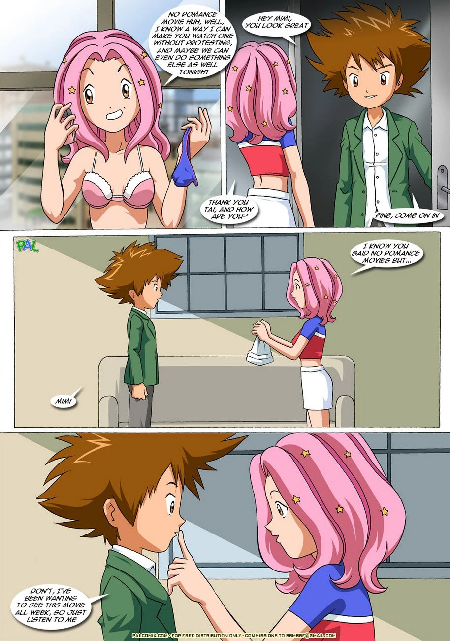 Movie Night At Tai’s (Digimon) [PalComix] - 1 . Movie Night At Tai's (Digimon) [PalComix] - Page 4