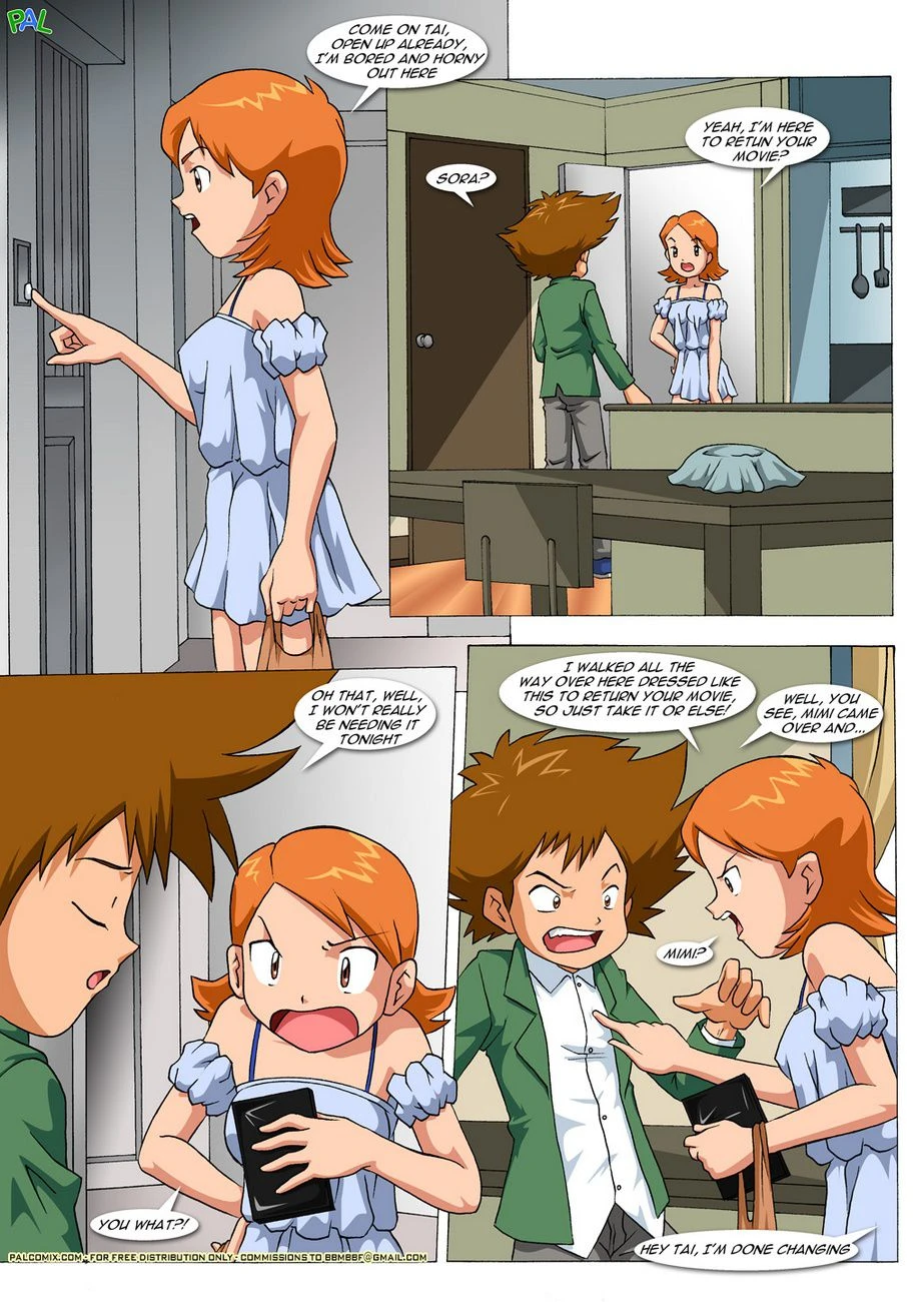 Movie Night At Tai’s (Digimon) [PalComix] - 1 . Movie Night At Tai's (Digimon) [PalComix] - Page 6