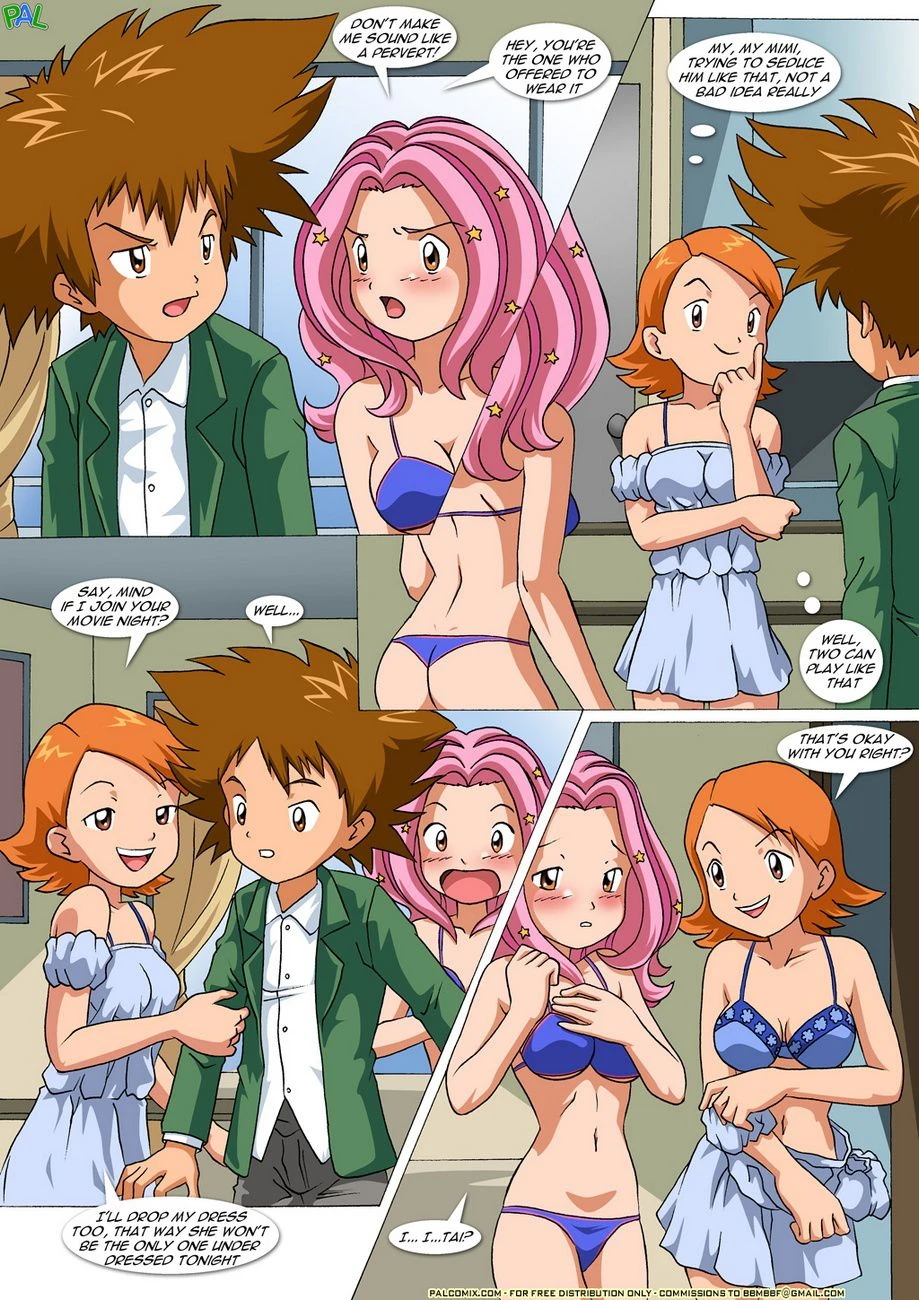 Movie Night At Tai’s (Digimon) [PalComix] - 1 . Movie Night At Tai's (Digimon) [PalComix] - Page 8