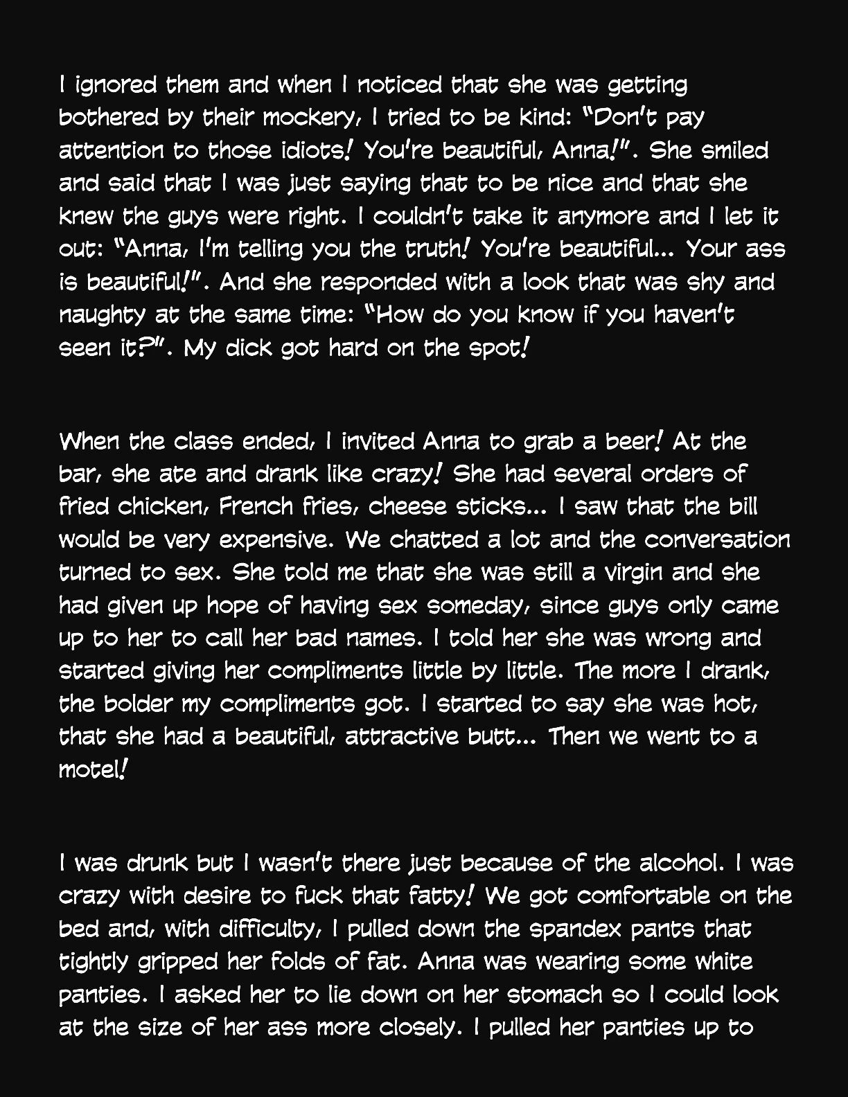 Animated Tales [WC | TF] - NOBODY WANTED TO FUCK THE COLLEGE FATTY - Page 4