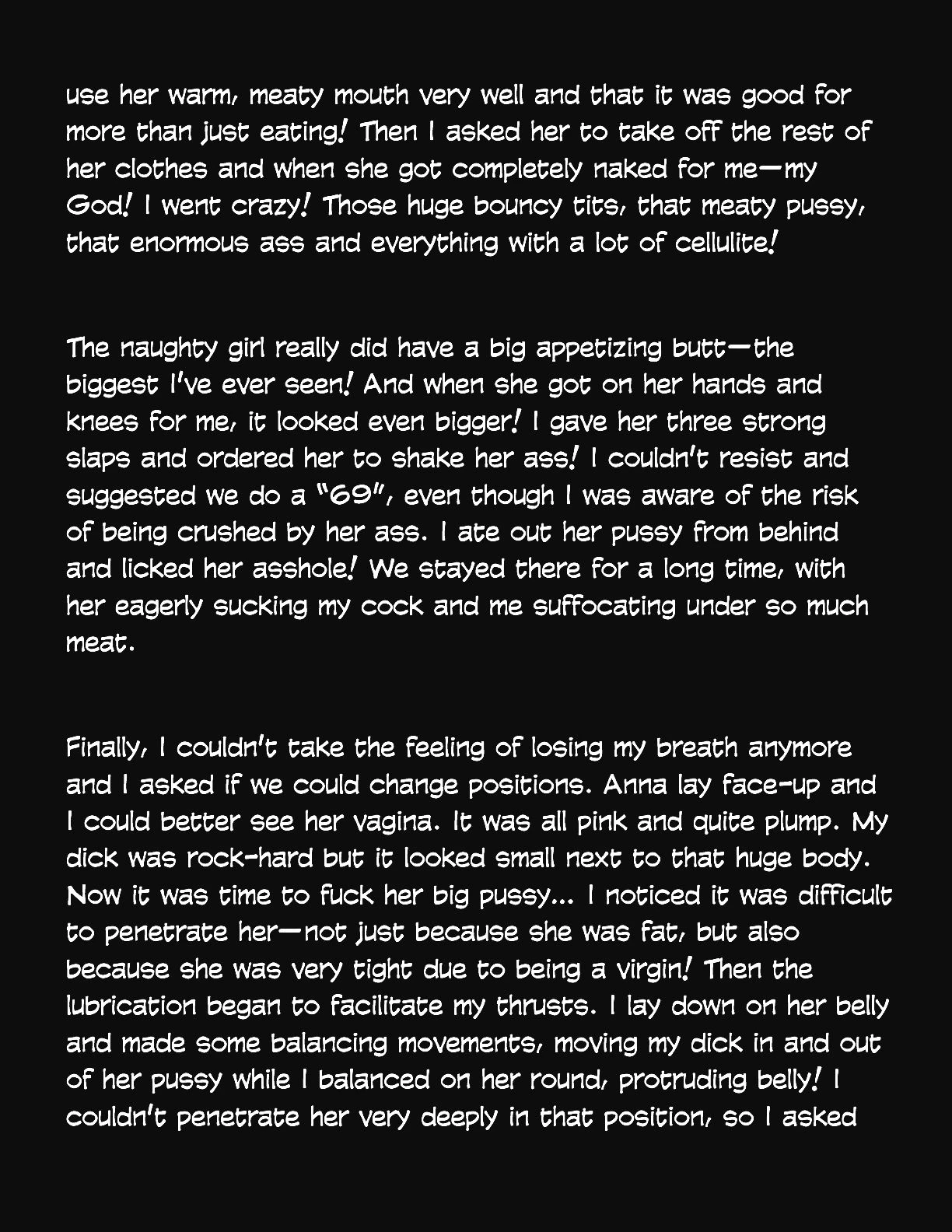 Animated Tales [WC | TF] - NOBODY WANTED TO FUCK THE COLLEGE FATTY - Page 6