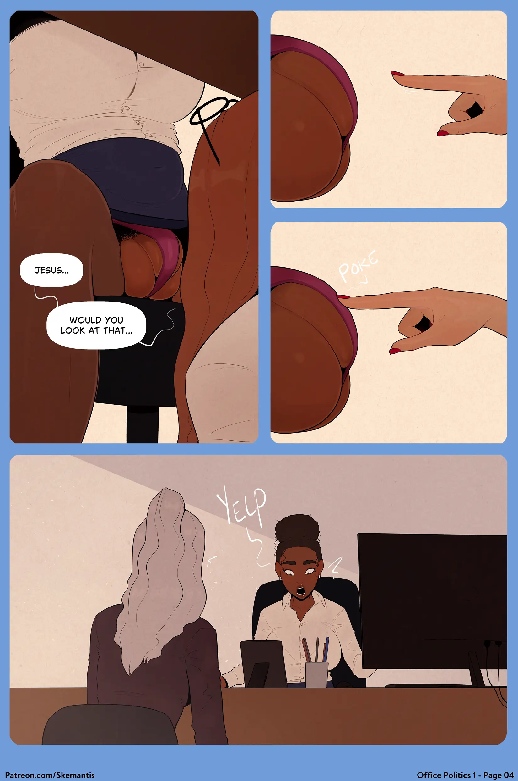 Office Politics - 1 . Office Politics - Chapter 1 [Skemantis] - Page 4