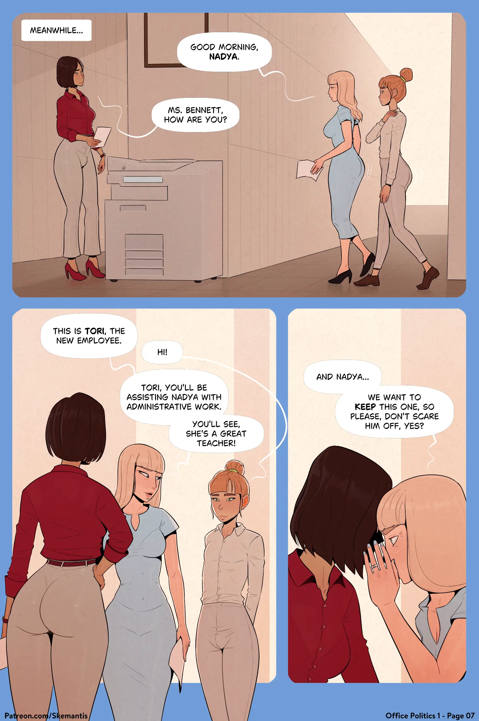 Office Politics - 1 . Office Politics - Chapter 1 [Skemantis] - Page 7
