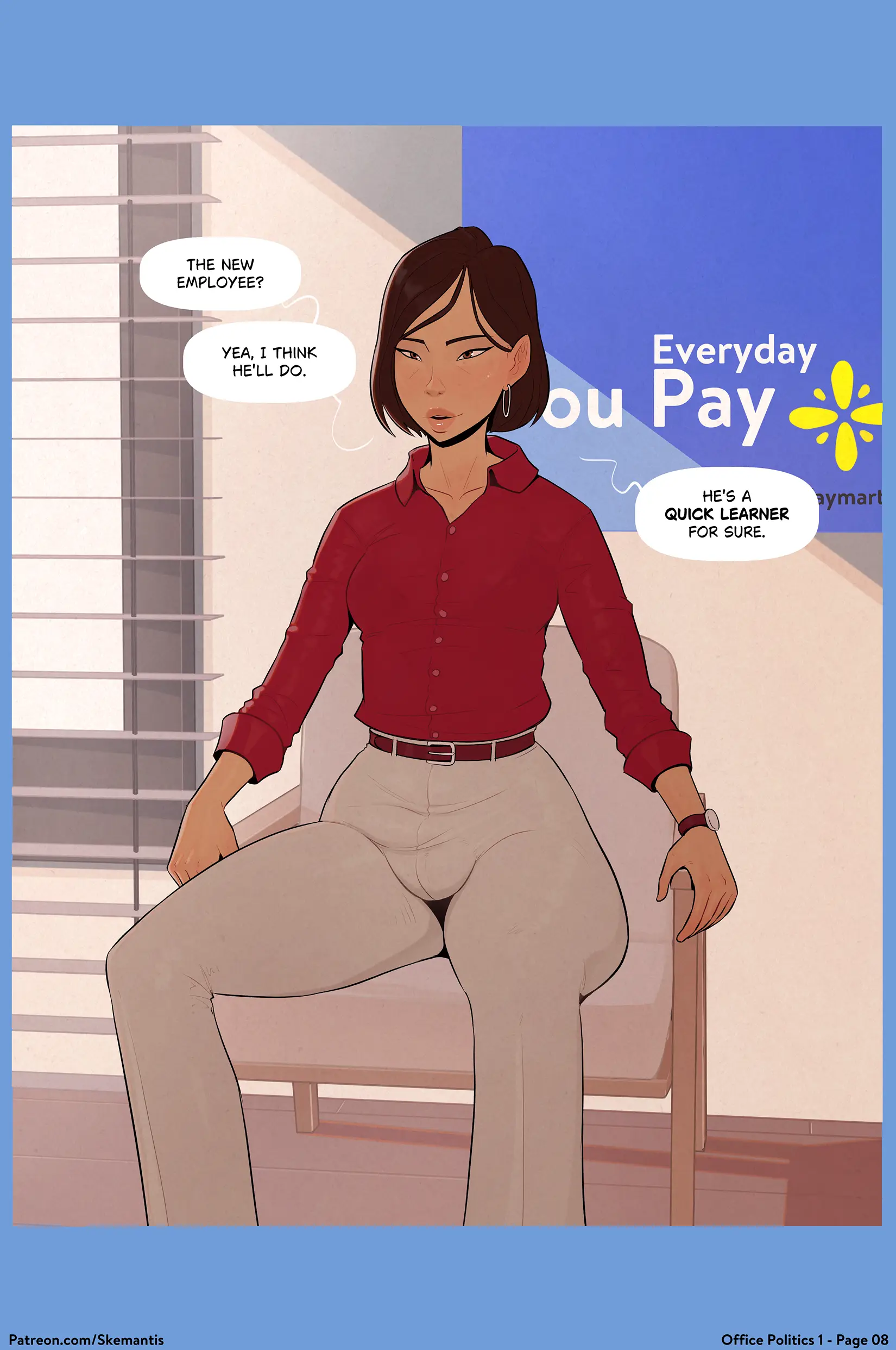 Office Politics - 1 . Office Politics - Chapter 1 [Skemantis] - Page 8