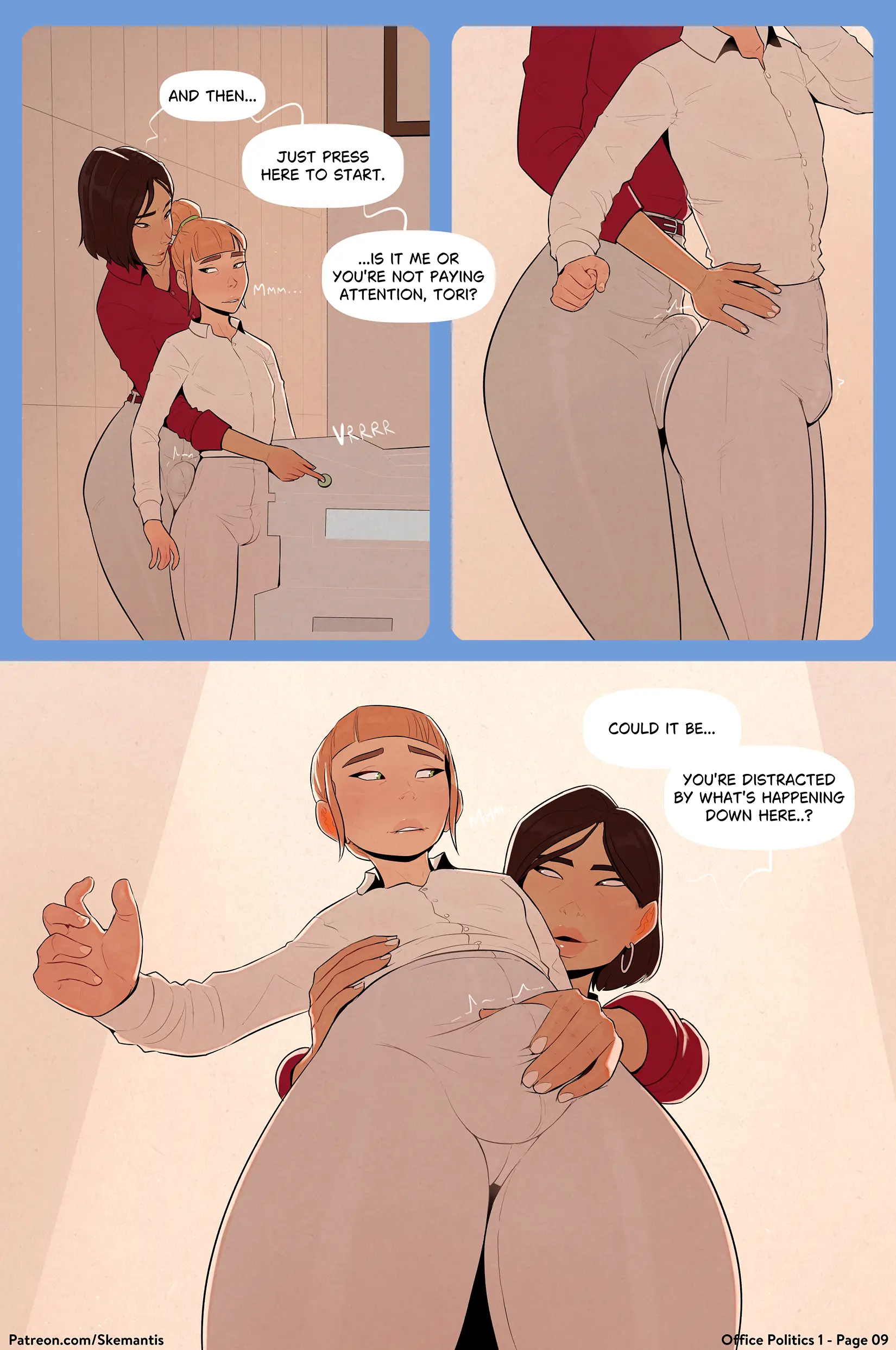Office Politics - 1 . Office Politics - Chapter 1 [Skemantis] - Page 9