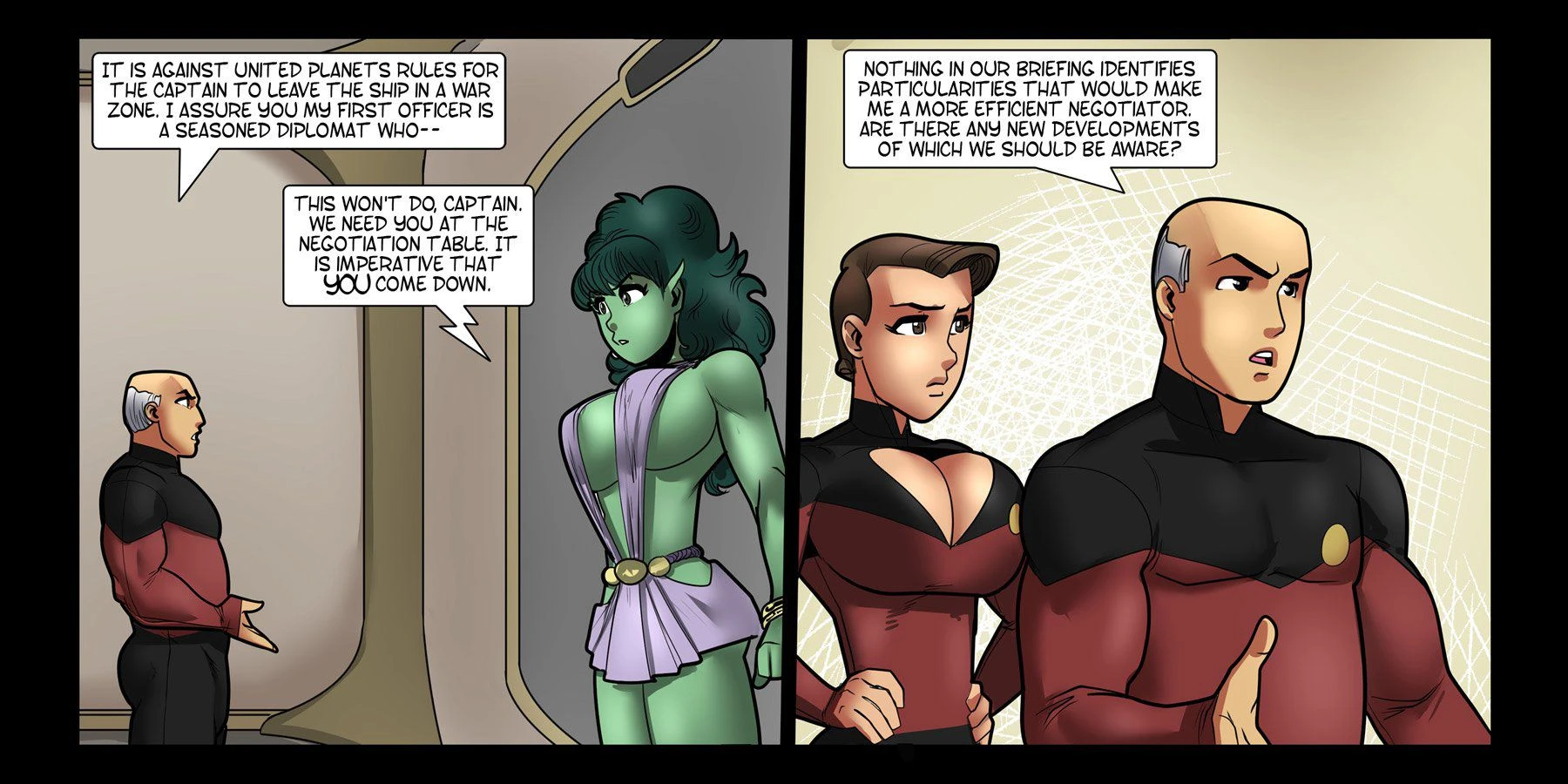 Galaxy Jaunt (Star Trek) [Rabies T Lagomorph] - 2 . Galaxy Jaunt - Chapter 2 [Rabies T Lagomorph] - Page 12