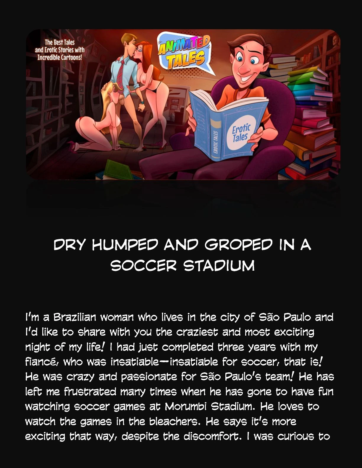 Animated Tales [WC | TF] - DRY HUMPED AND GROPED IN A SOCCER STADIUM - Page 1