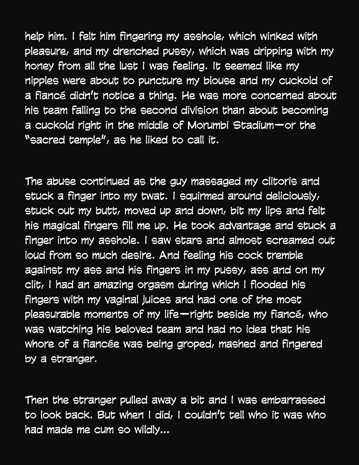 Animated Tales [WC | TF] - DRY HUMPED AND GROPED IN A SOCCER STADIUM - Page 7