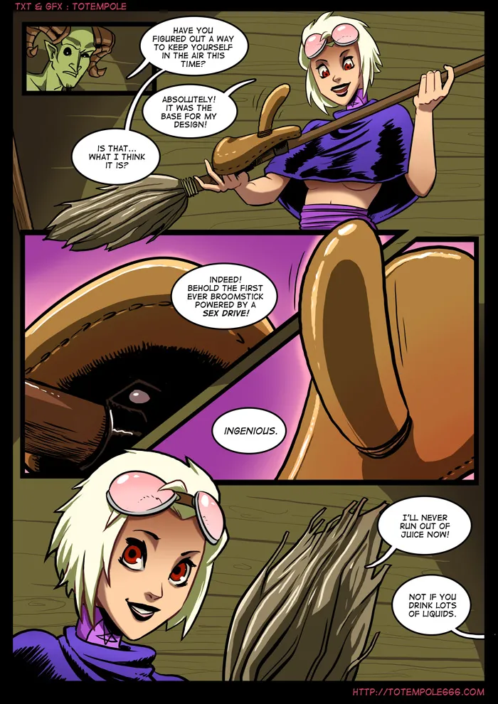 The Cummoner - 7 . The Cummoner - Chapter 7 - Burn The Witch! [Totempole] - Page 3
