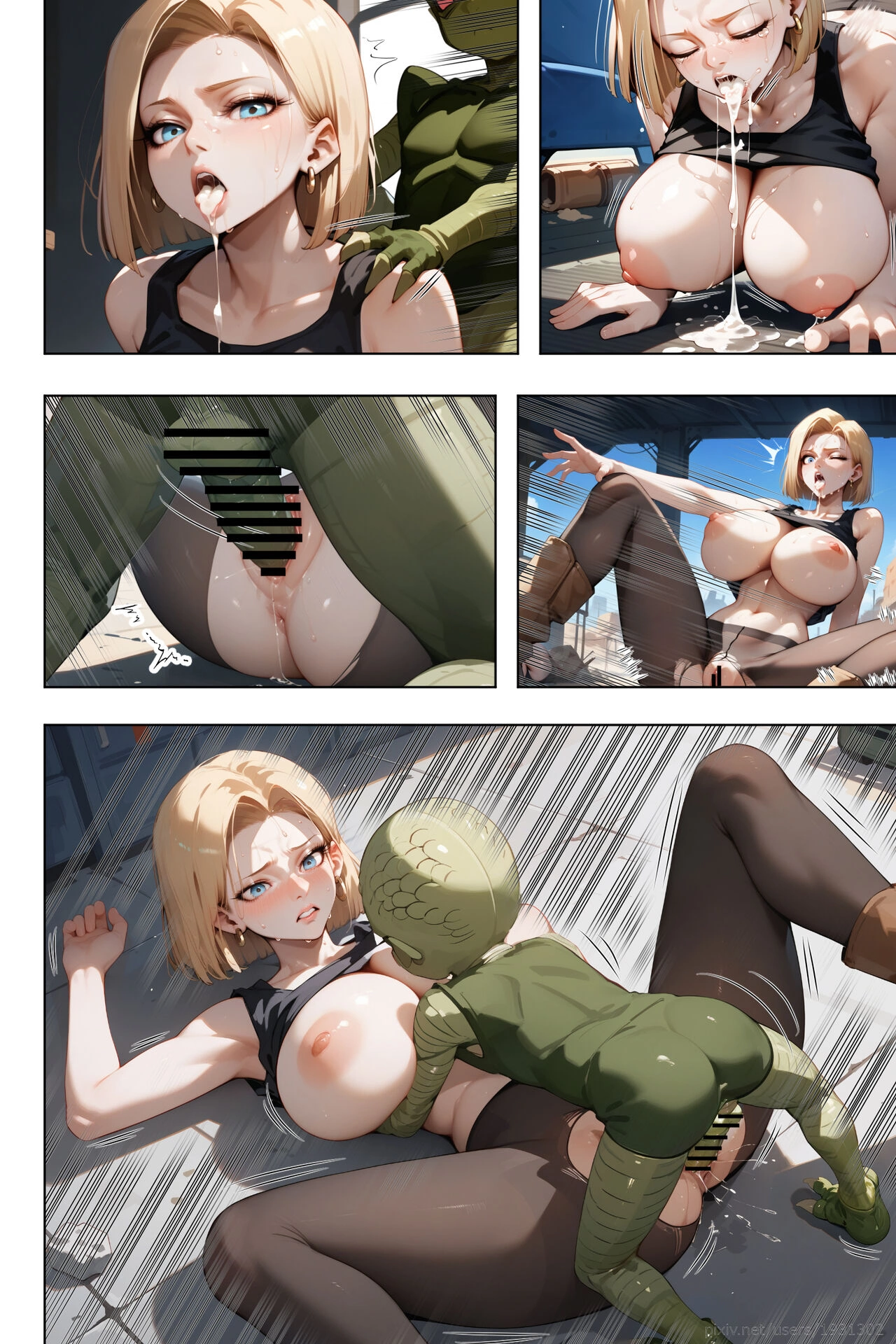 Do Android18 Birth Saibaiman’s Child [ETUS] - Do Android18 Birth Saibaiman's Child - Page 19