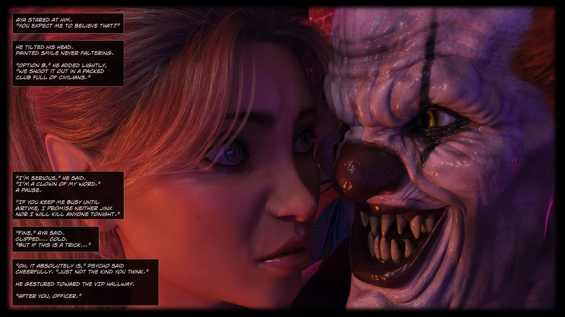 Cops VS Clowns [Sexy3DComics] - 2 . Cops VS Clowns - Chapter 2 - Page 107
