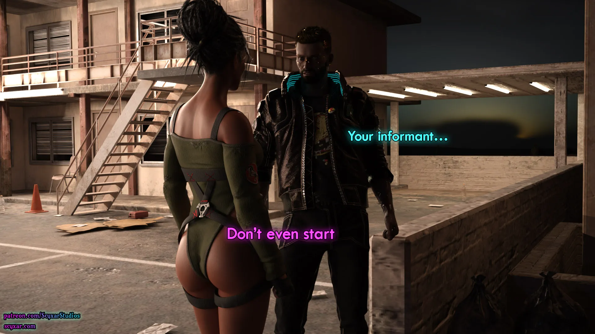 Once You Go Black, You Never Go Back (Cyberpunk) - 3 . Once You Go Black, You Never Go Back - Chapter 3 [Scyxar Studios] - Page 40