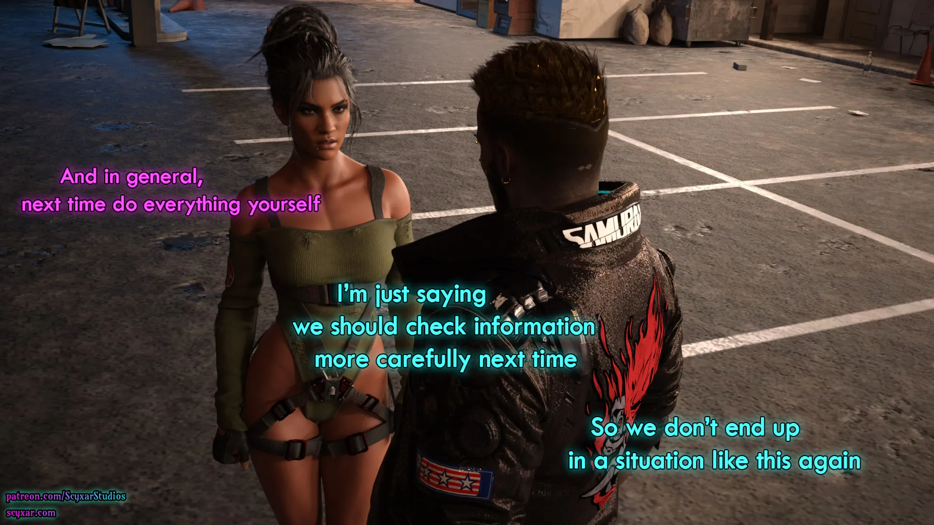 Once You Go Black, You Never Go Back (Cyberpunk) - 3 . Once You Go Black, You Never Go Back - Chapter 3 [Scyxar Studios] - Page 41
