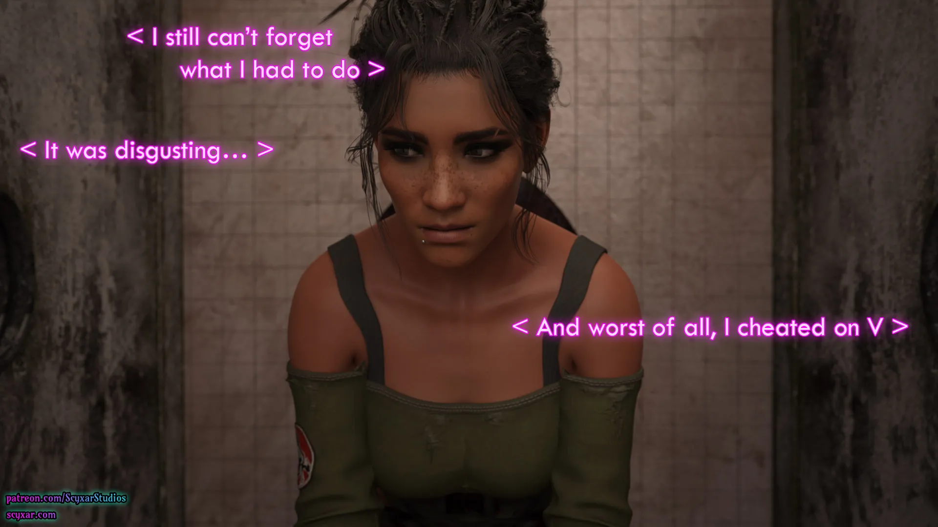 Once You Go Black, You Never Go Back (Cyberpunk) - 3 . Once You Go Black, You Never Go Back - Chapter 3 [Scyxar Studios] - Page 45