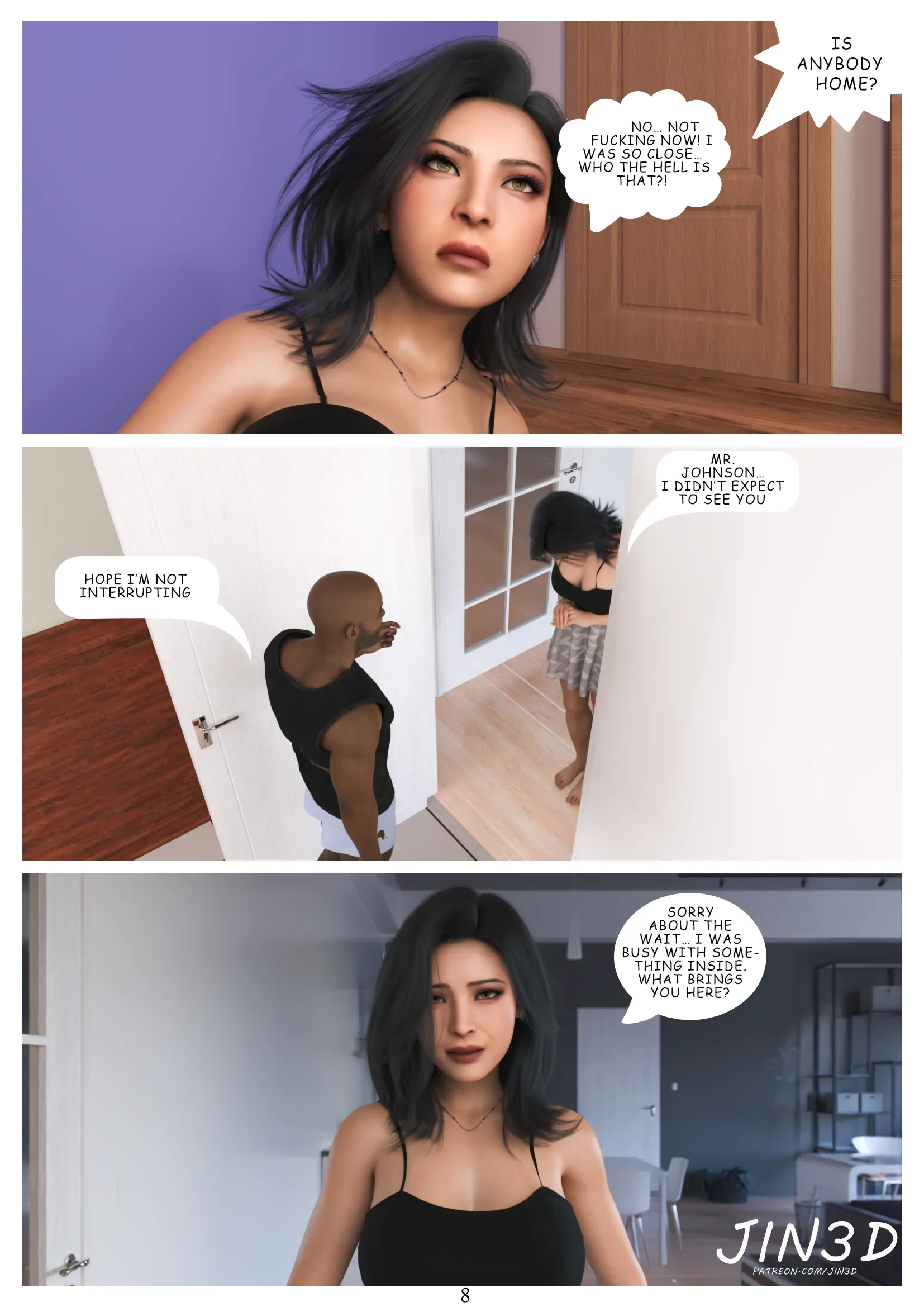 Ada’s BBC Neighbour [Jin3D] - 1 . Ada's BBC Neighbour - Chapter 1 - Page 9