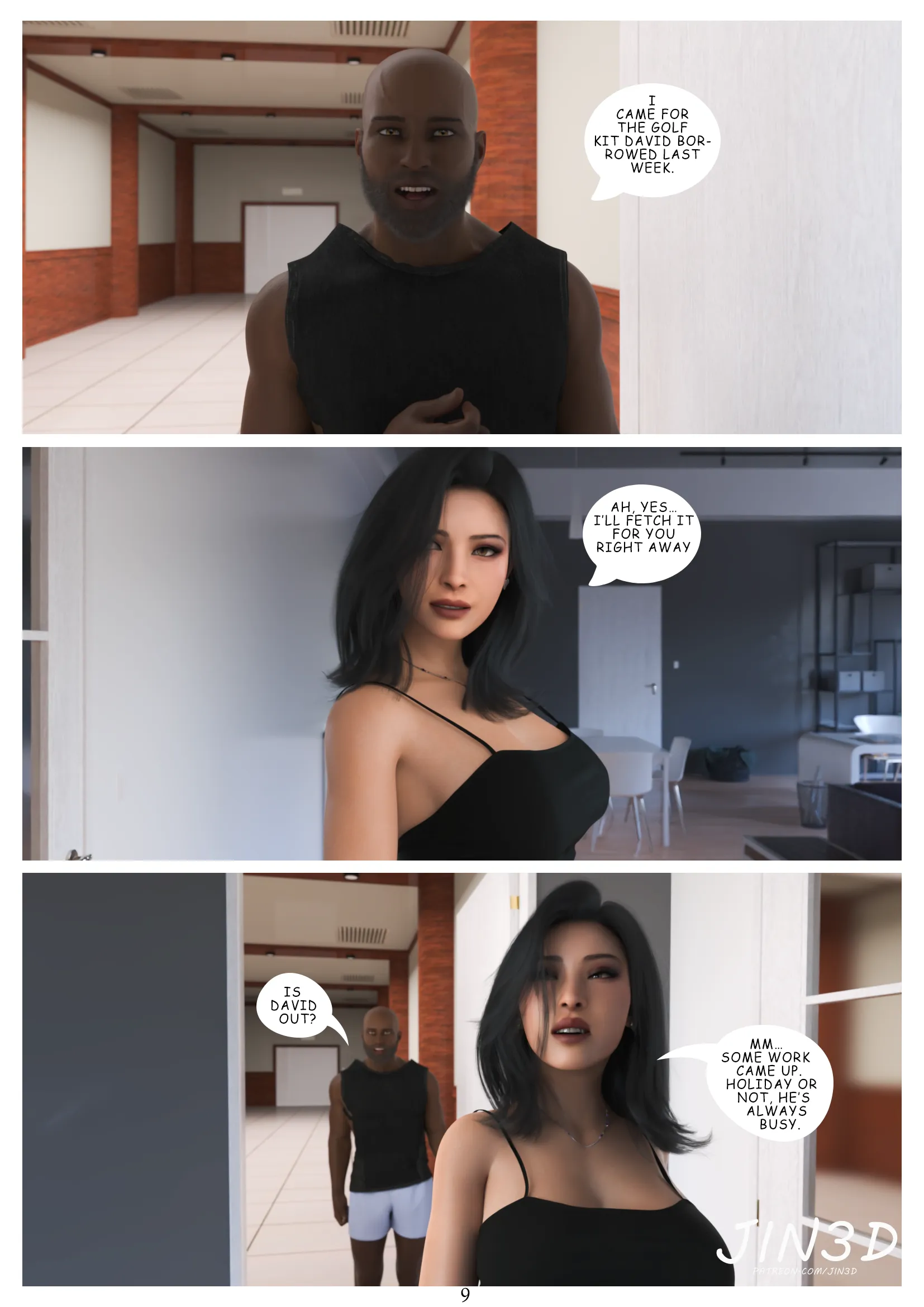 Ada’s BBC Neighbour [Jin3D] - 1 . Ada's BBC Neighbour - Chapter 1 - Page 10