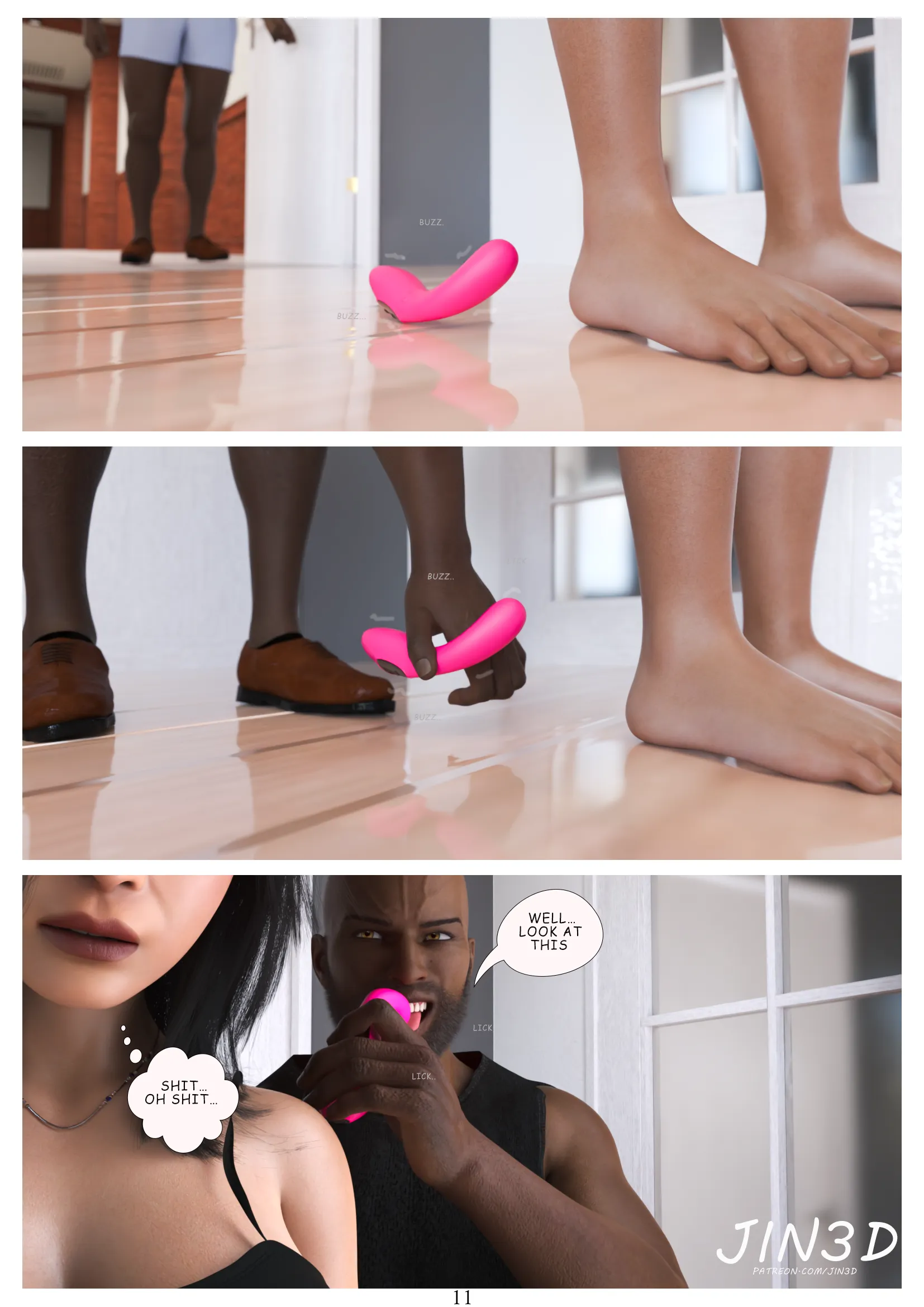 Ada’s BBC Neighbour [Jin3D] - 1 . Ada's BBC Neighbour - Chapter 1 - Page 12