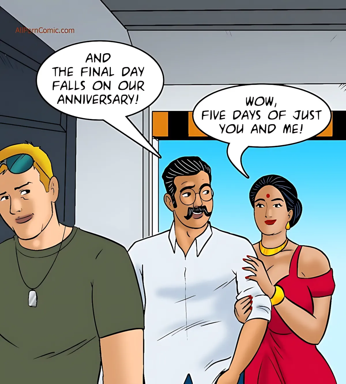 Velamma All Episodes Comics - 100.1 . Velamma - Episode 100 - Part 1 - The Love Boat - Page 35