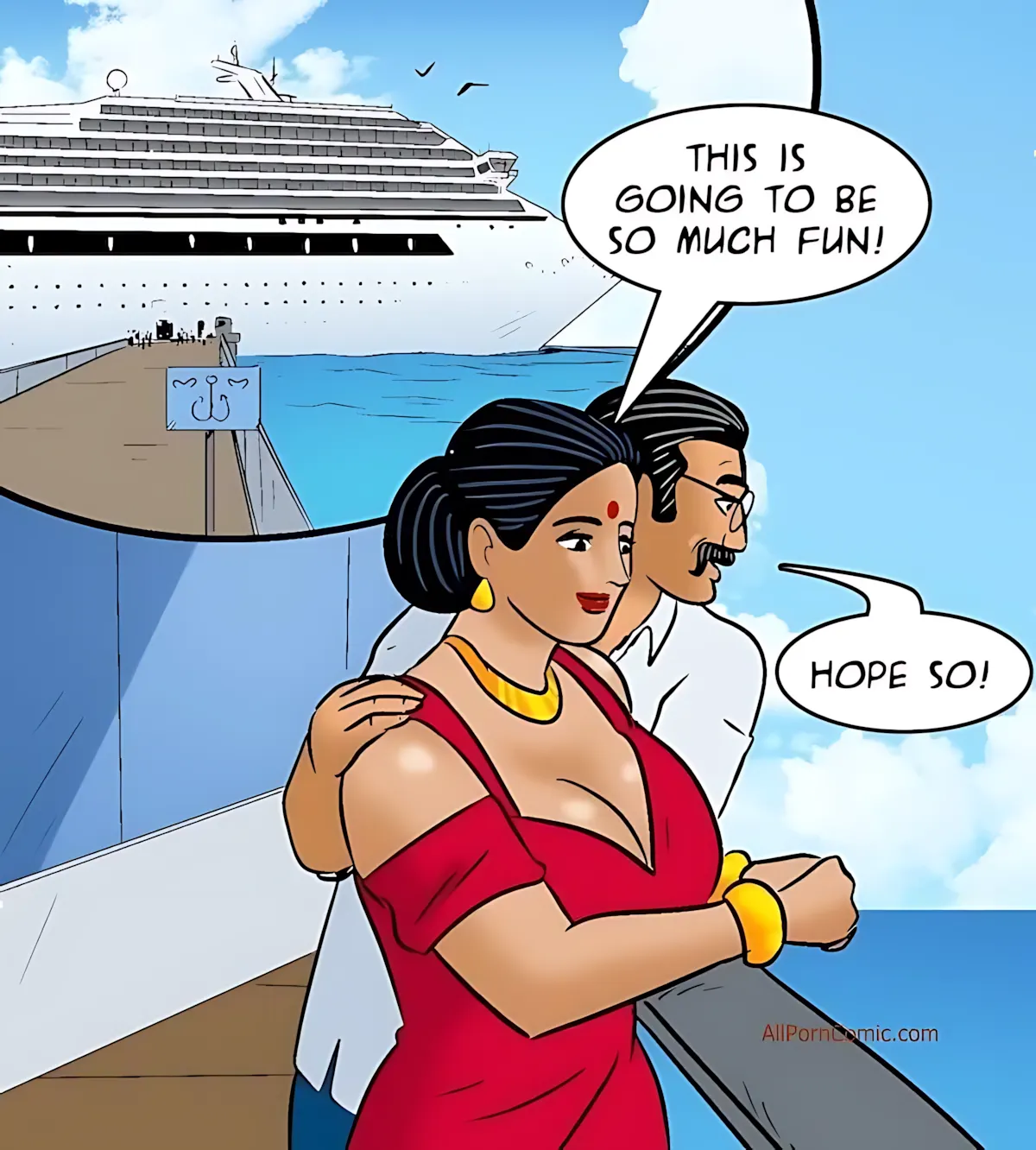 Velamma All Episodes Comics - 100.1 . Velamma - Episode 100 - Part 1 - The Love Boat - Page 37