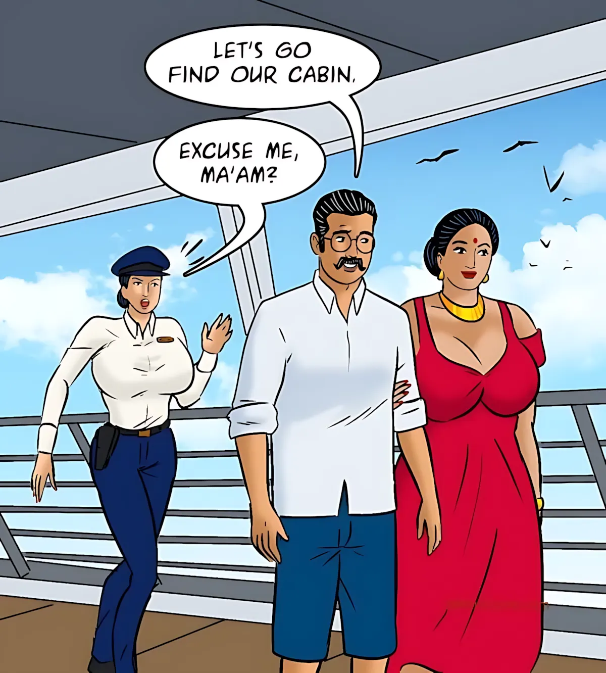 Velamma All Episodes Comics - 100.1 . Velamma - Episode 100 - Part 1 - The Love Boat - Page 38