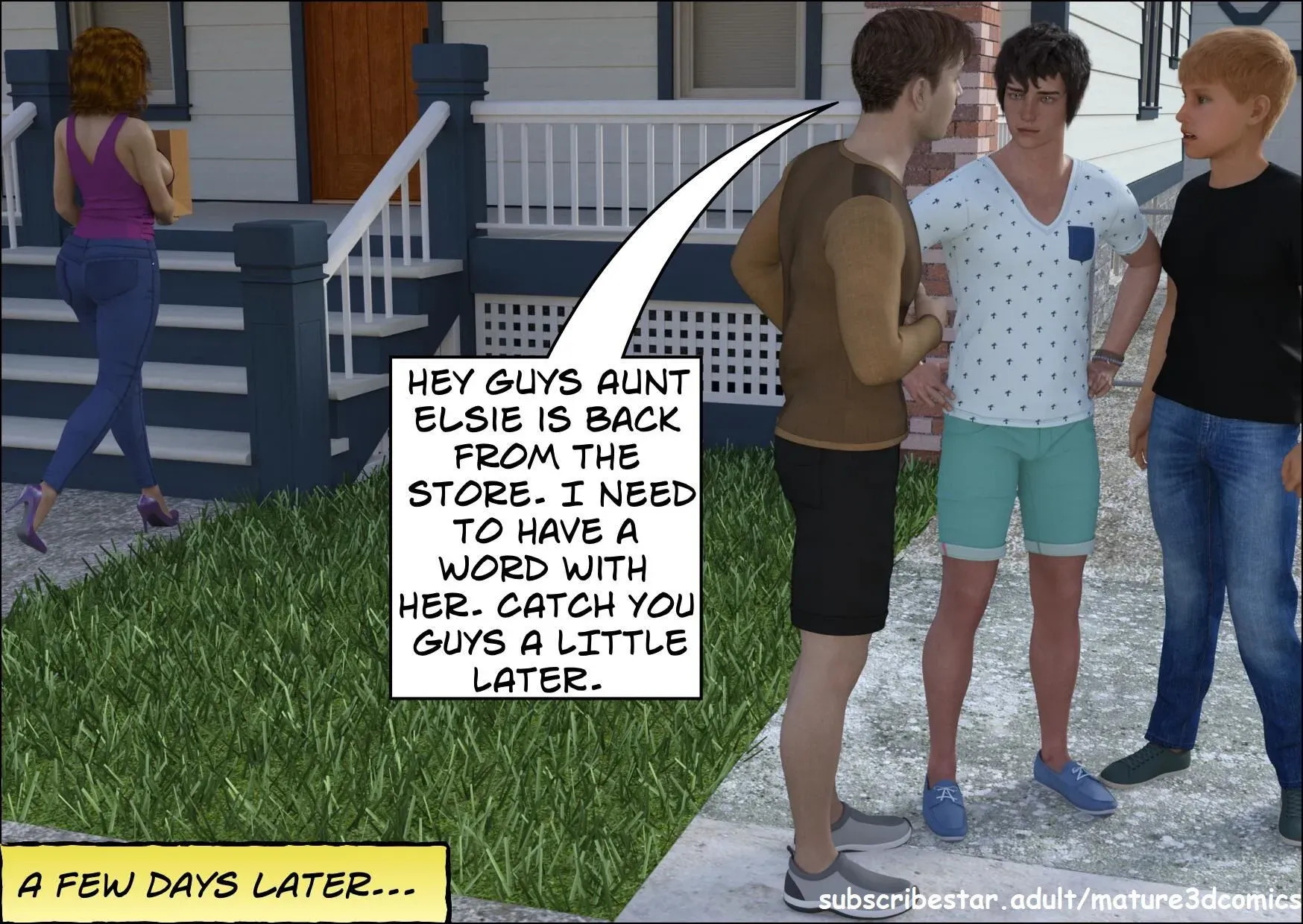 Aunt Elise - 1 . Aunt Elise - Chapter 1 [Mature3DComics] - Page 5
