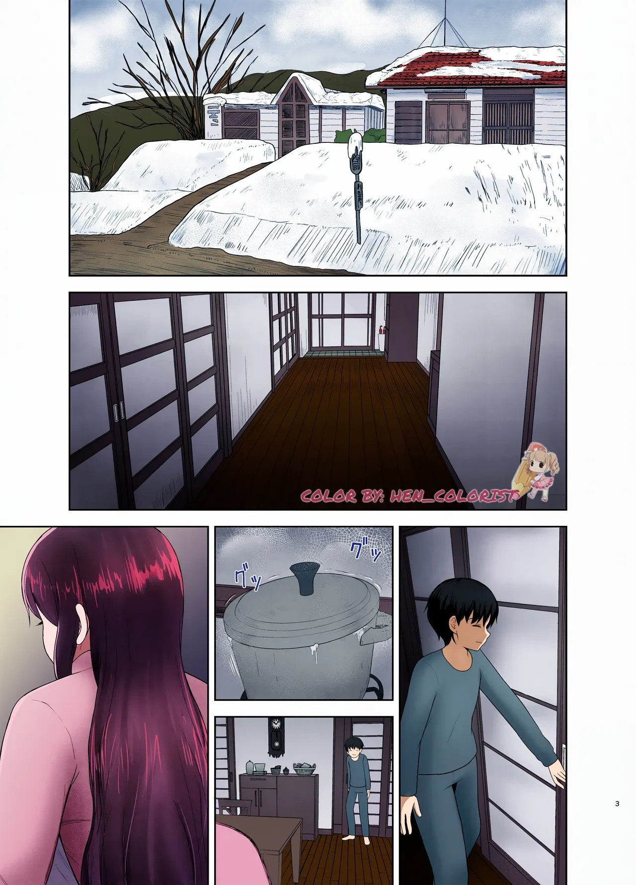 Kahogo mama [Saitou Renji] - 1. Kahogo mama - Colorized - Page 3