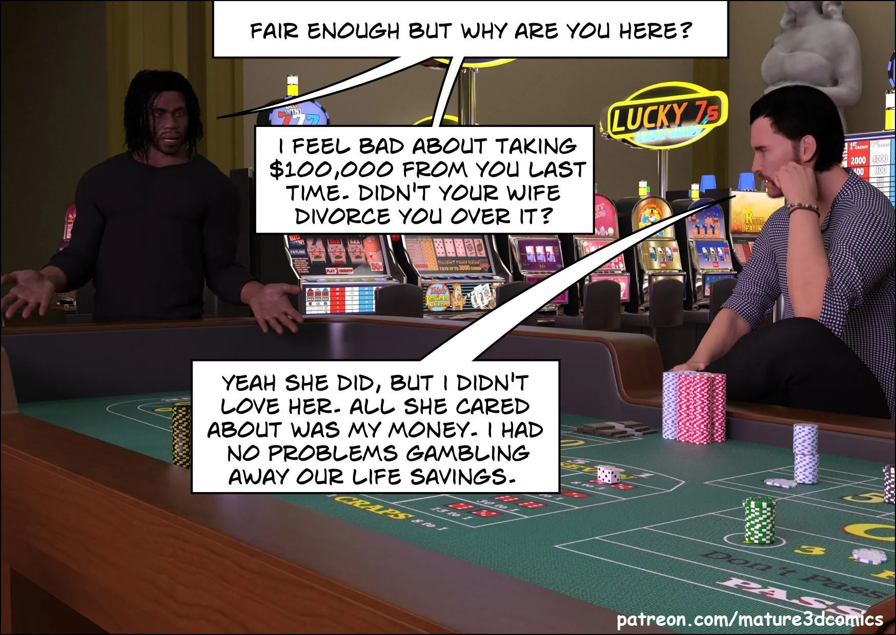 The Gamble [Mature3DComics] - 1 . The Gamble - Chapter 1 - Page 12